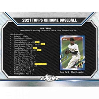 Foto 3 | Baseball Hobby Box Topps Chrome 2021 - Venta Internacional.