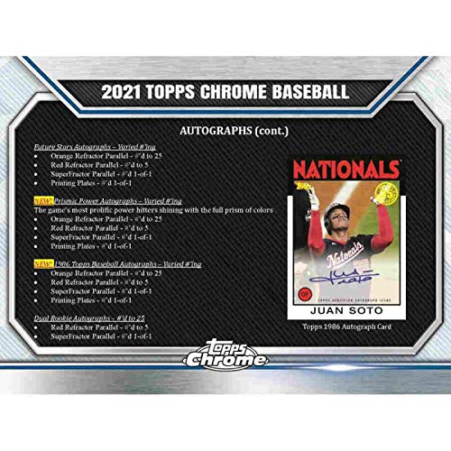 Foto 6 pulgar | Baseball Hobby Box Topps Chrome 2021 - Venta Internacional.