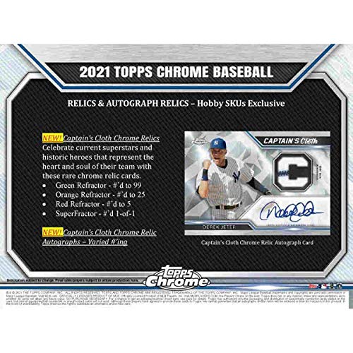 Foto 7 pulgar | Baseball Hobby Box Topps Chrome 2021 - Venta Internacional.