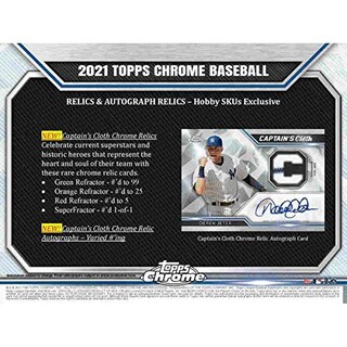 Foto 6 | Baseball Hobby Box Topps Chrome 2021 - Venta Internacional.