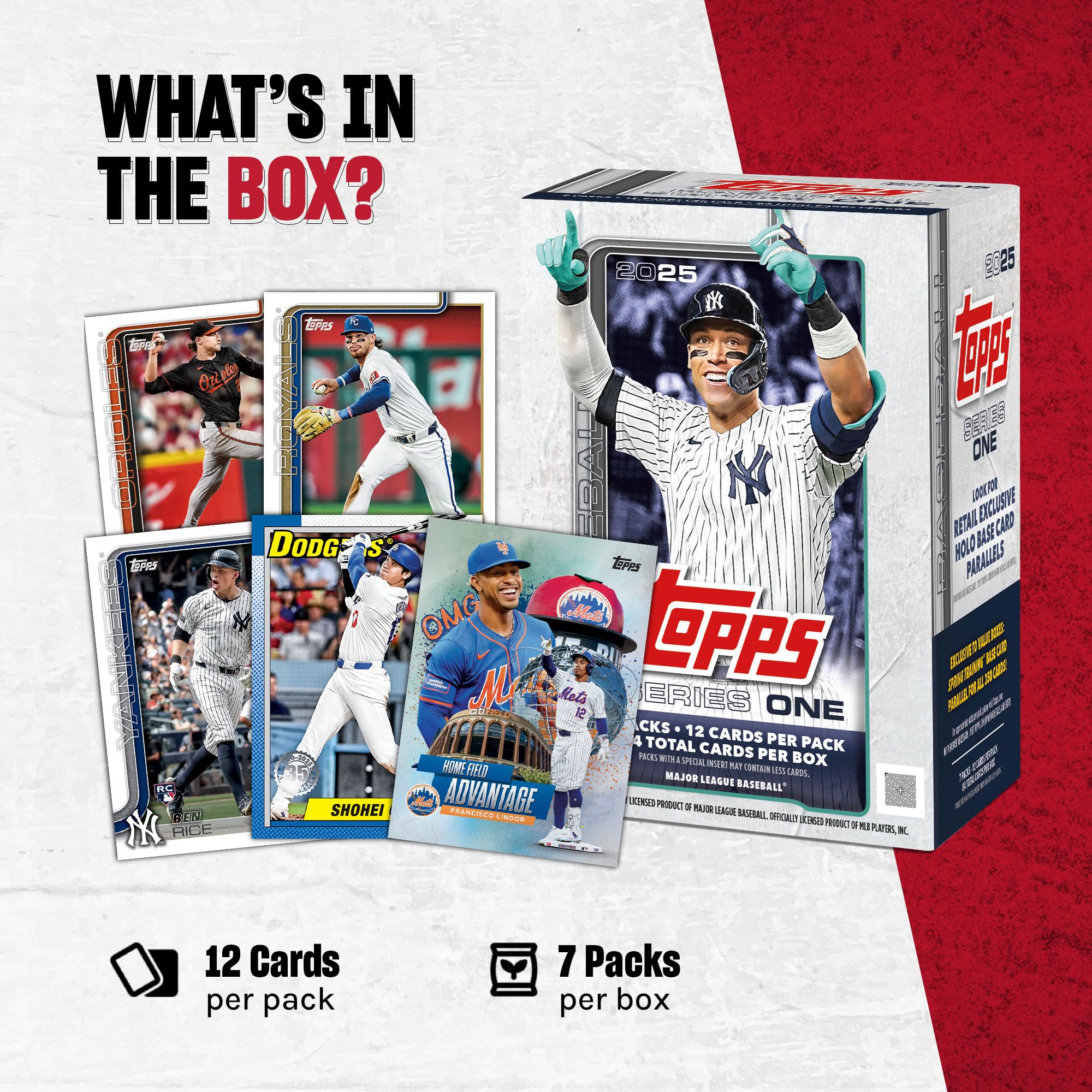 Foto 8 pulgar | Baseball Cards Topps Series 1 2025, Caja De Valor Sellada De Fábrica - Venta Internacional.