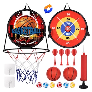 Foto 1 | Mini Canastas De Basketball Para Niños Con Juego De Dardos