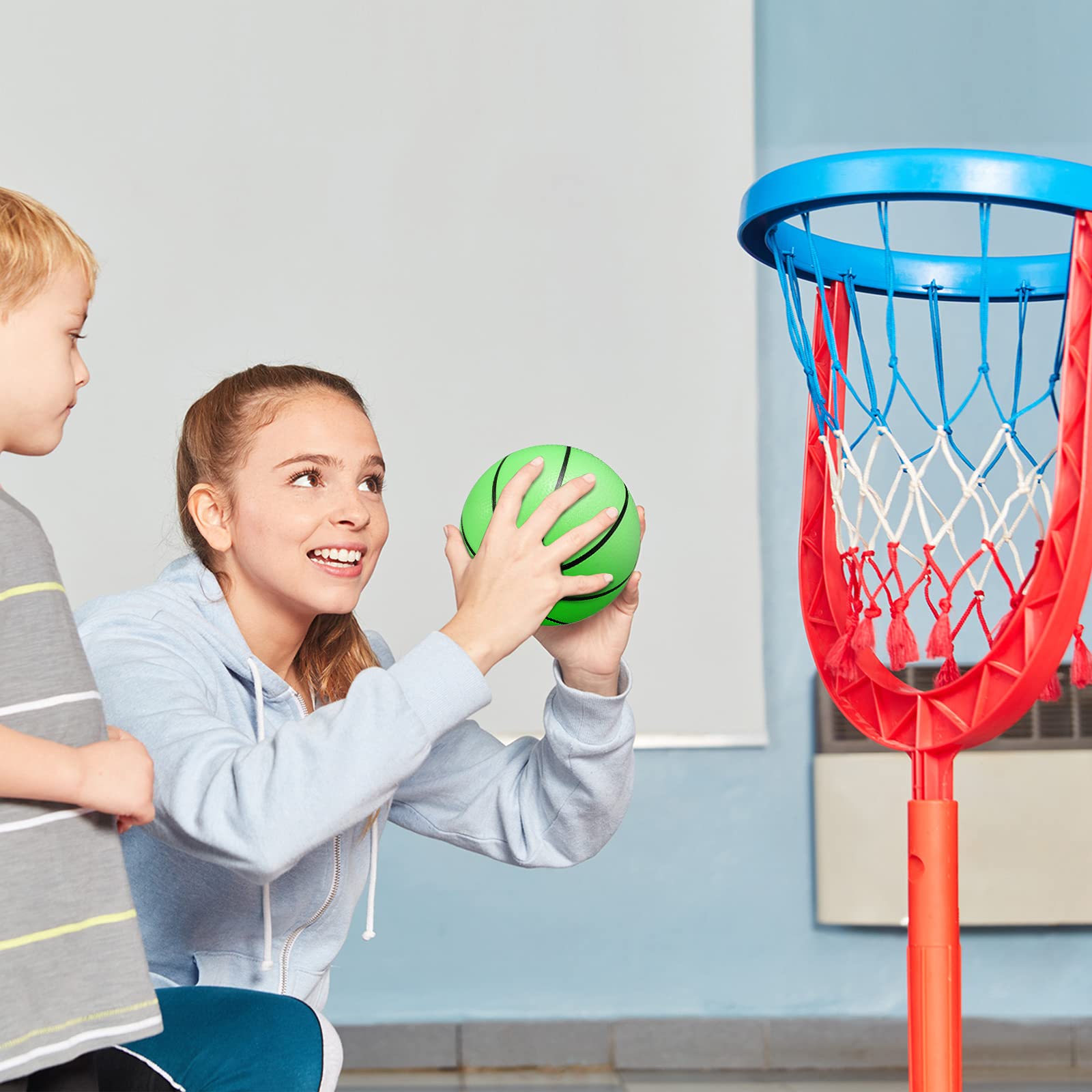 Foto 5 pulgar | Minibaloncesto Skylety Hicarer Que Brilla En La Oscuridad (16 Cm), 4 Unidades - Venta Internacional.