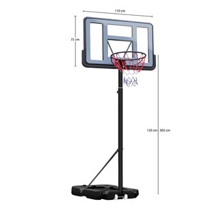 Foto 3 | Canasta De Basquetbol Ajustable 1 A 3 Metros Para Exterior