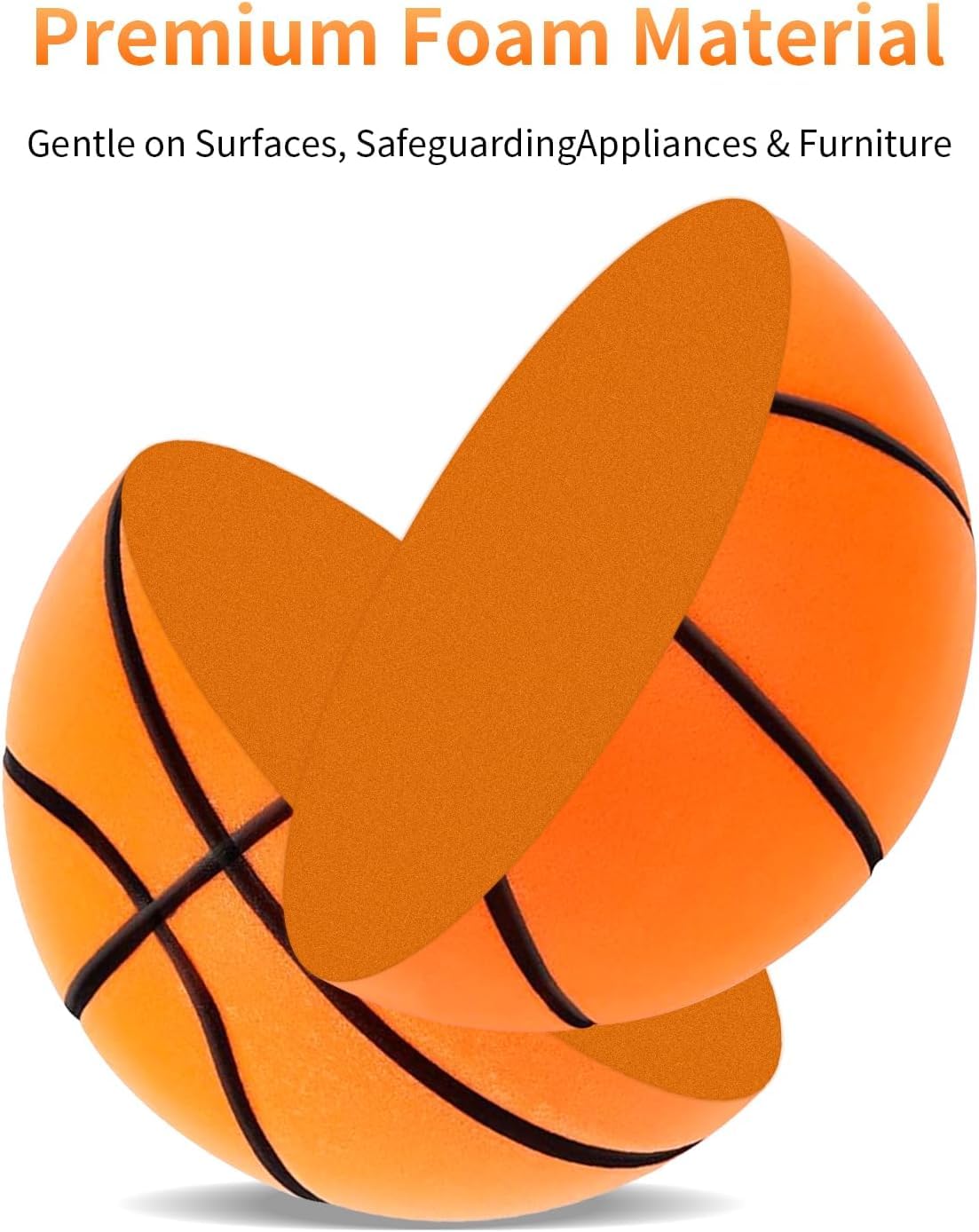 Foto 6 pulgar | Juguete Silent Basketball Driblable Número 7 24 Cm - Venta Internacional