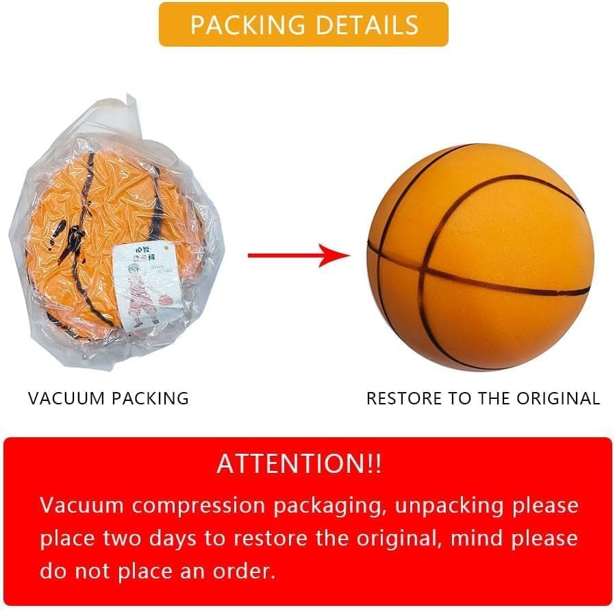 Foto 7 | Juguete Silent Basketball Driblable Número 7 24 Cm - Venta Internacional