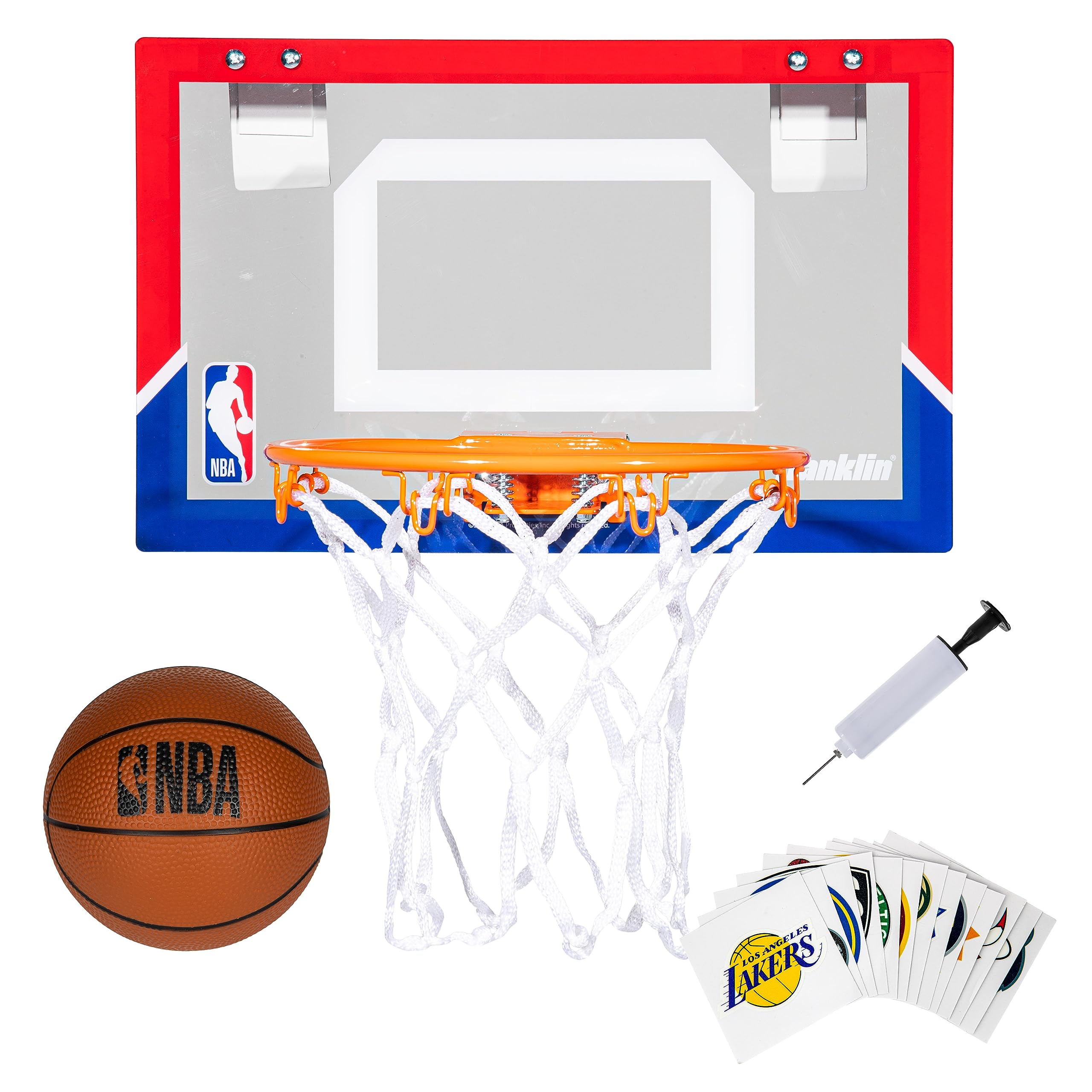 Foto 2 pulgar | Miniaro De Baloncesto Franklin Sports Nba Kids Con 30 Pegatinas - Venta Internacional.