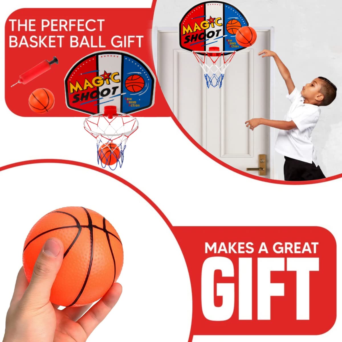 Foto 8 pulgar | Miniaro de Baloncesto Liberty Imports Magic Shot Kids 16 x 13 cm - Venta Internacional