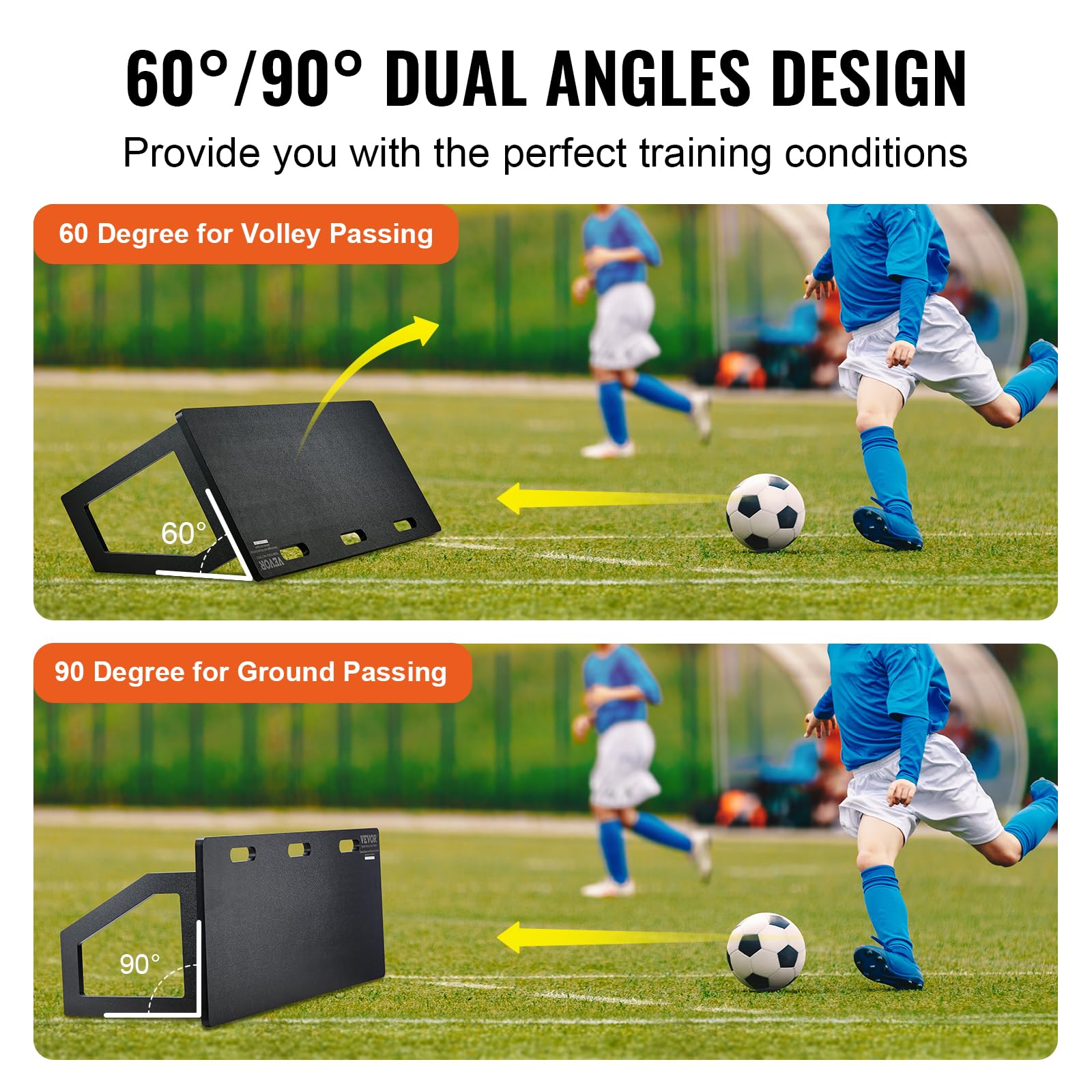 Foto 3 | Tabla De Fútbol Reboteadora Vevor Portátil De Pared, 45 X 18 Cm, Para Niños Y Adultos - Venta Internacional.