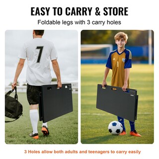 Foto 5 | Tabla De Fútbol Reboteadora Vevor Portátil De Pared, 45 X 18 Cm, Para Niños Y Adultos - Venta Internacional.