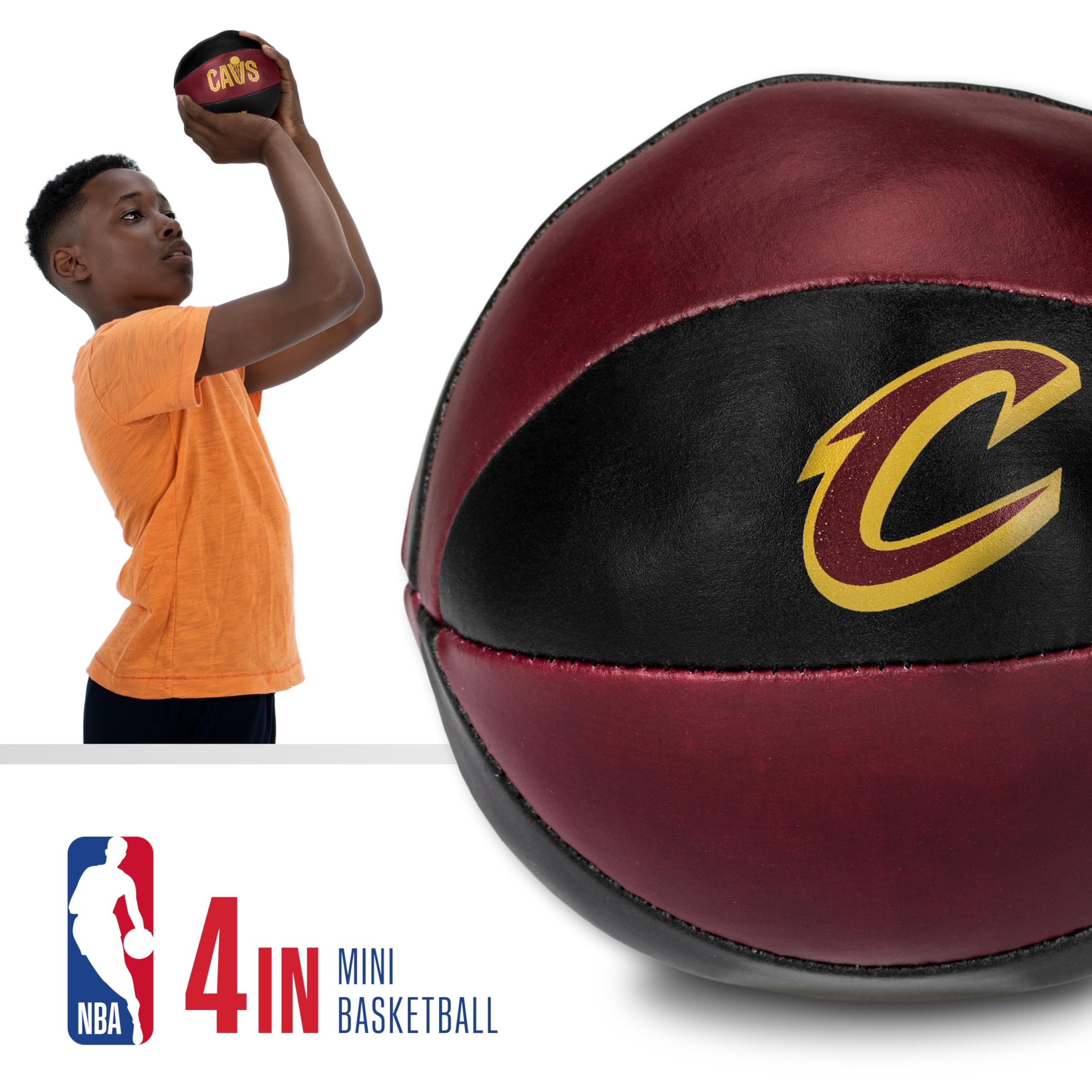 Foto 4 pulgar | Balones De Baloncesto De Juguete Franklin Sports Nba Cleveland Cavaliers De 4 Pulgadas - Venta Internacional.
