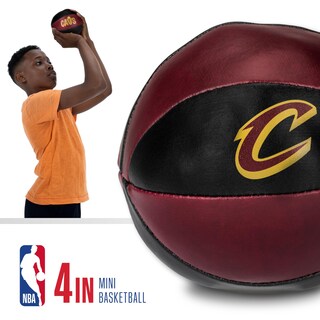 Foto 3 | Balones De Baloncesto De Juguete Franklin Sports Nba Cleveland Cavaliers De 4 Pulgadas - Venta Internacional.