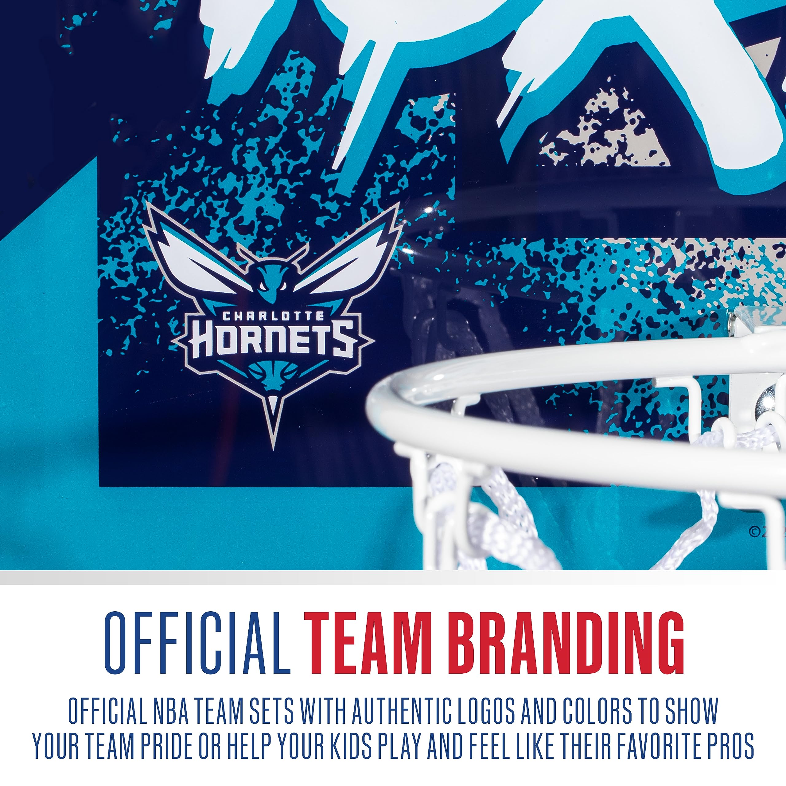 Foto 7 pulgar | Canasta De Baloncesto Franklin Sports Nba Charlotte Hornets Kids - Venta Internacional.