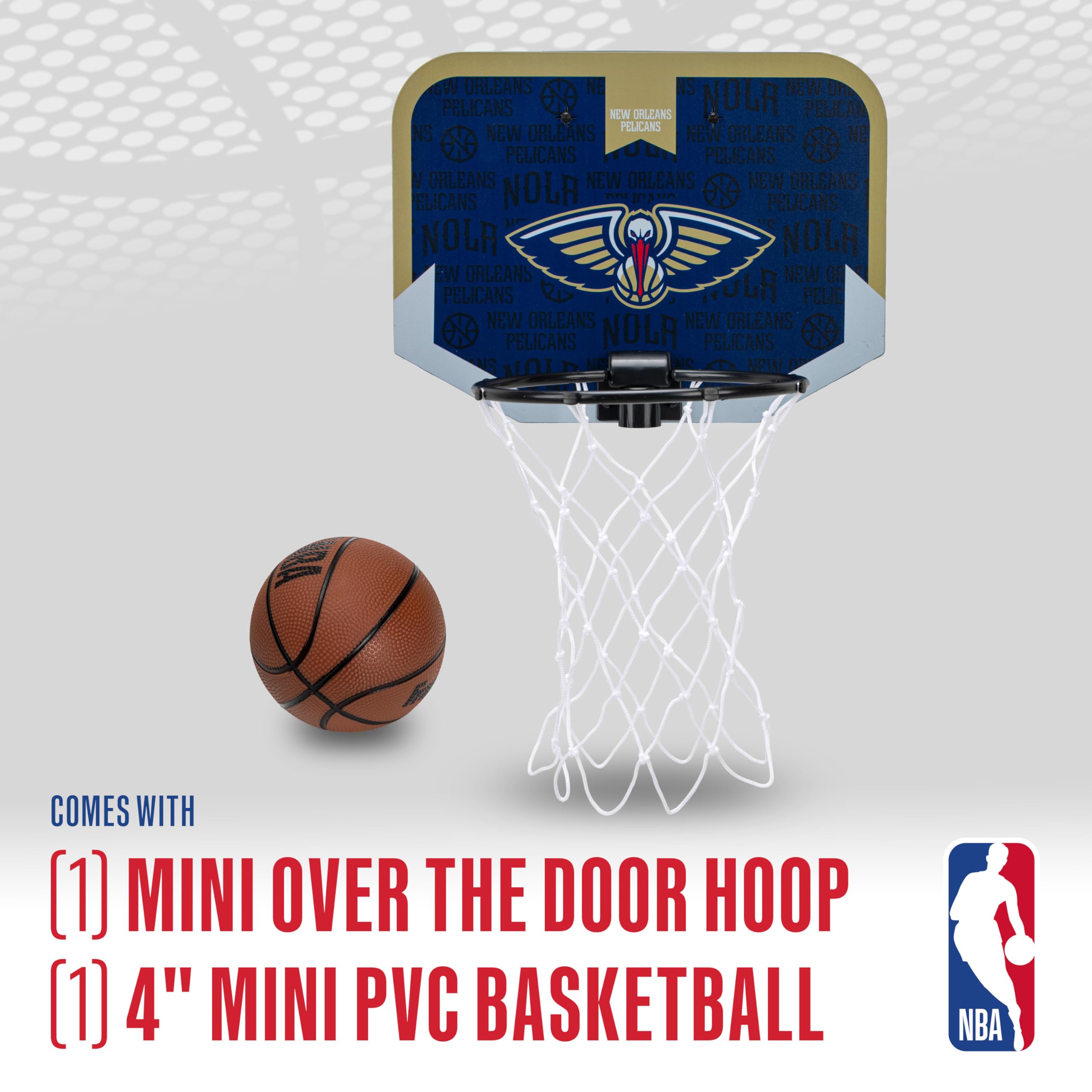 Foto 3 pulgar | Minicanasta De Baloncesto Franklin Sports Nba New Orleans Pelicans - Venta Internacional.