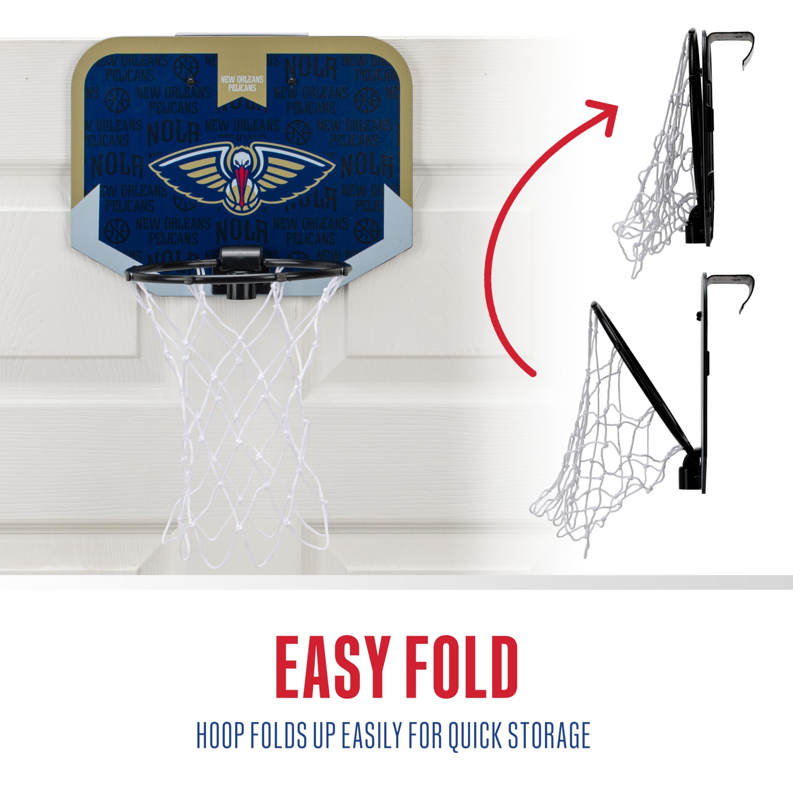 Foto 7 pulgar | Minicanasta De Baloncesto Franklin Sports Nba New Orleans Pelicans - Venta Internacional.
