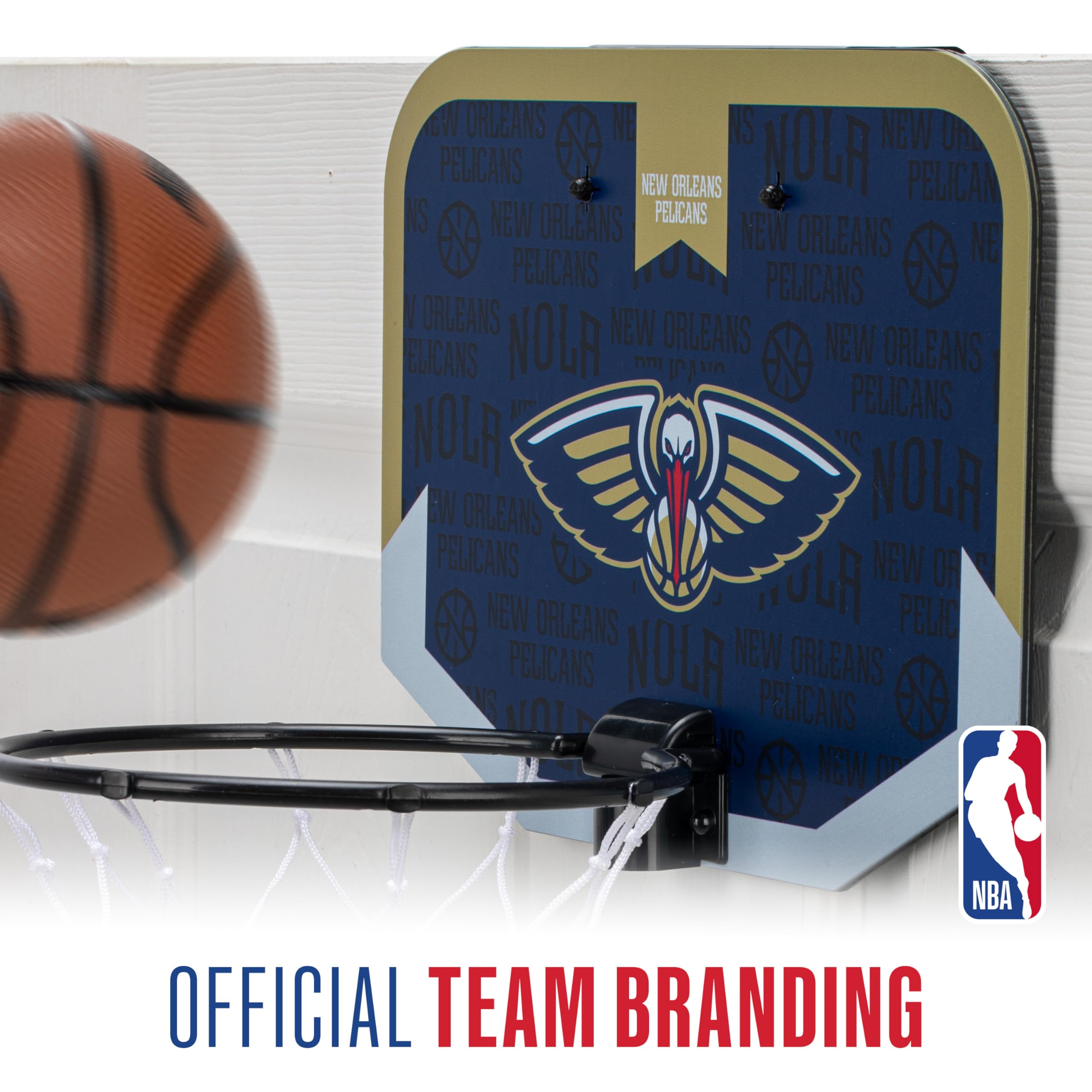 Foto 8 pulgar | Minicanasta De Baloncesto Franklin Sports Nba New Orleans Pelicans - Venta Internacional.