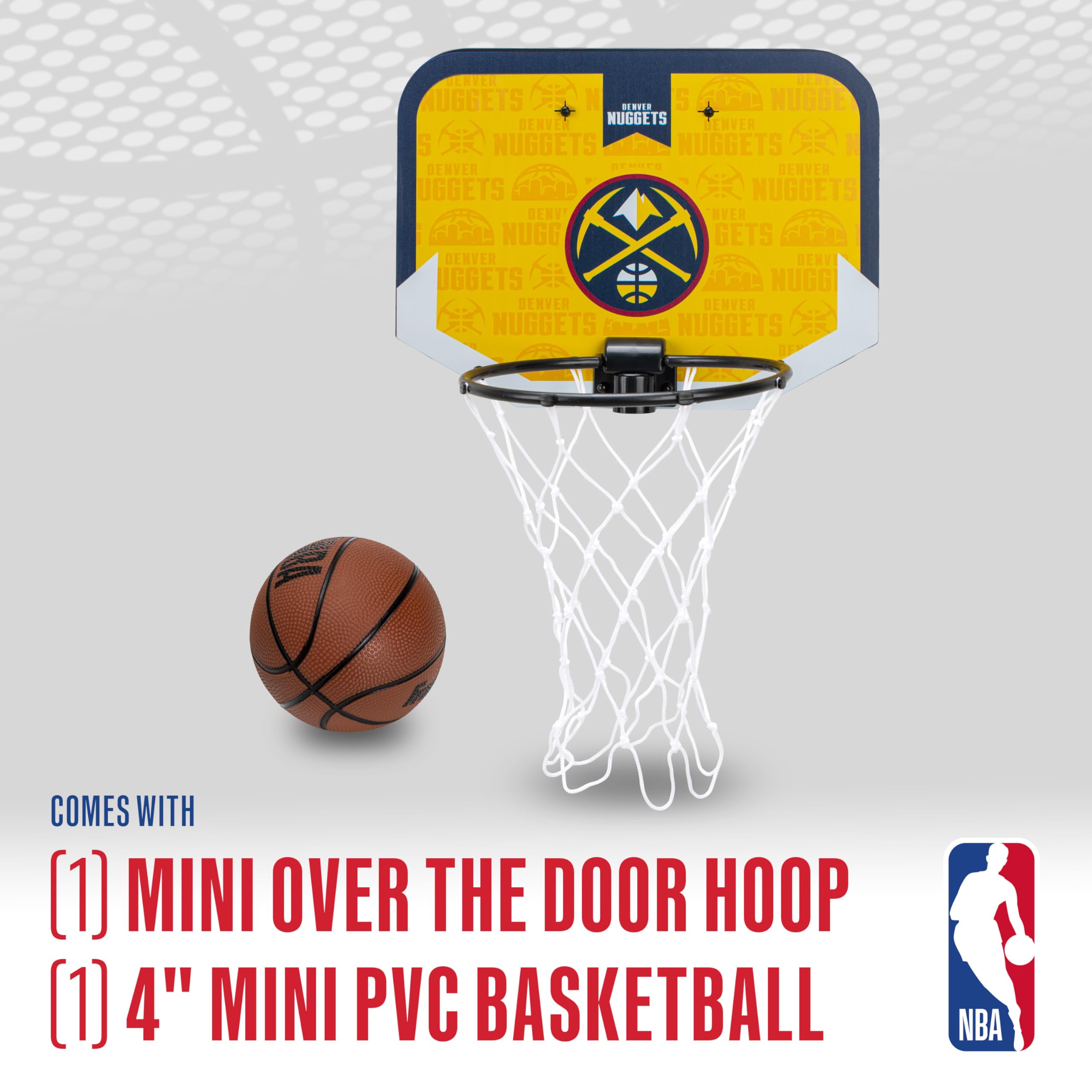 Foto 3 pulgar | Minicanasta De Baloncesto Franklin Sports Nba Denver Nuggets - Venta Internacional.