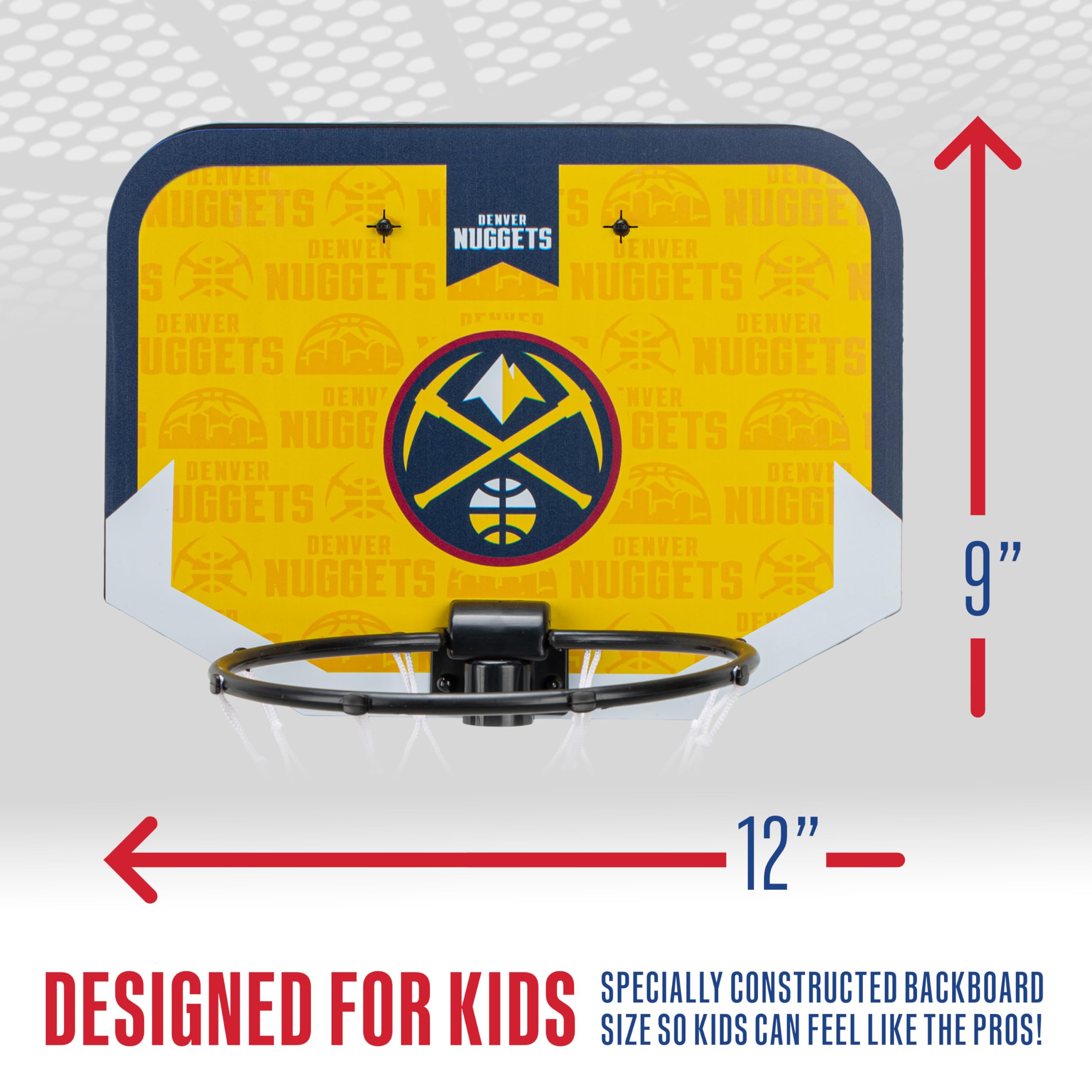 Foto 5 pulgar | Minicanasta De Baloncesto Franklin Sports Nba Denver Nuggets - Venta Internacional.