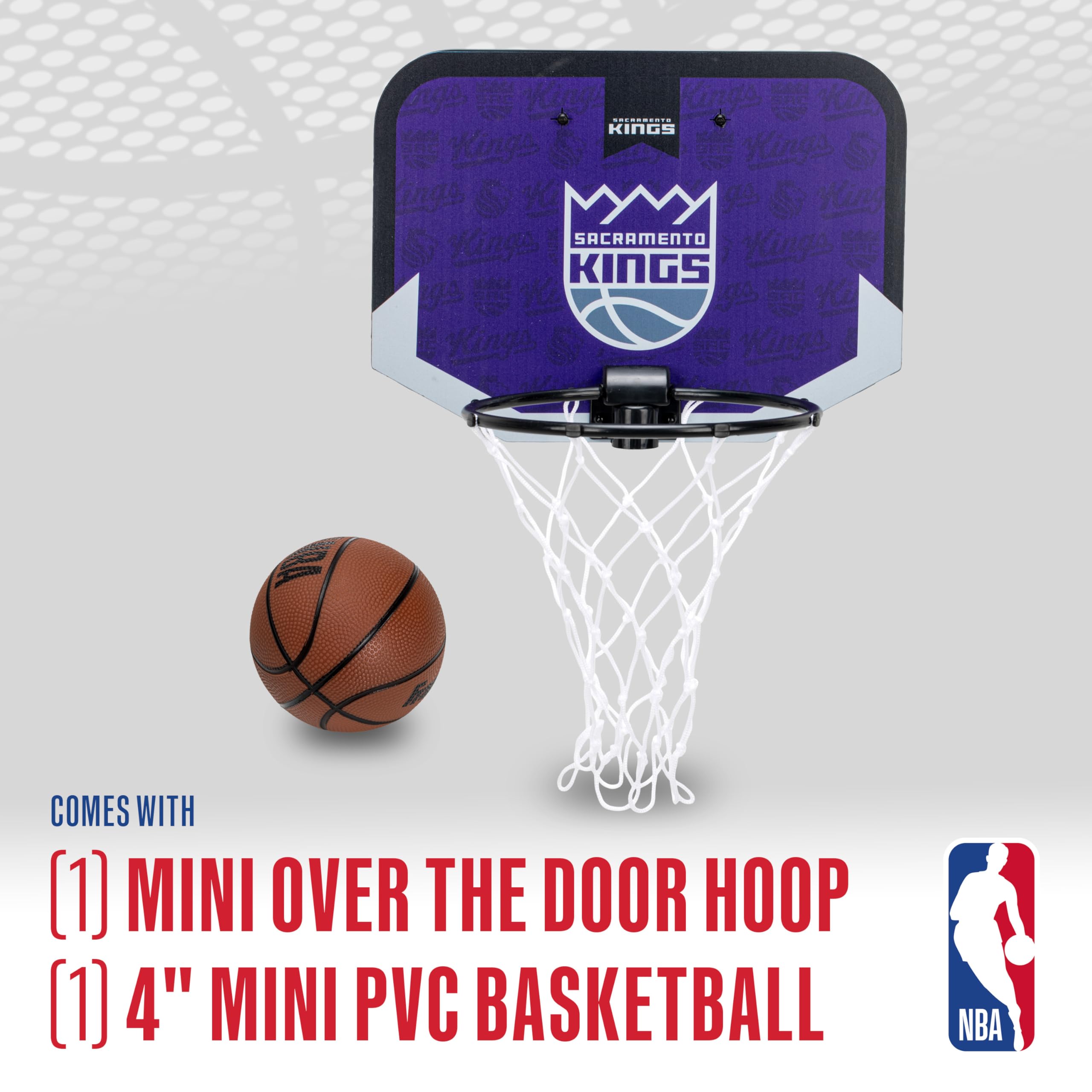 Foto 2 | Minicanasta De Baloncesto Franklin Sports Nba Sacramento Kings - Venta Internacional.