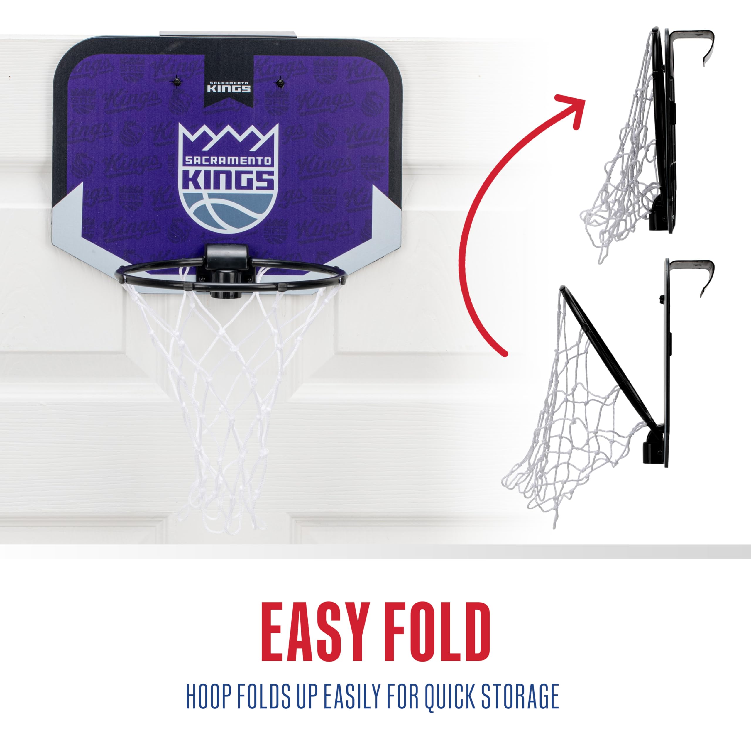Foto 6 | Minicanasta De Baloncesto Franklin Sports Nba Sacramento Kings - Venta Internacional.