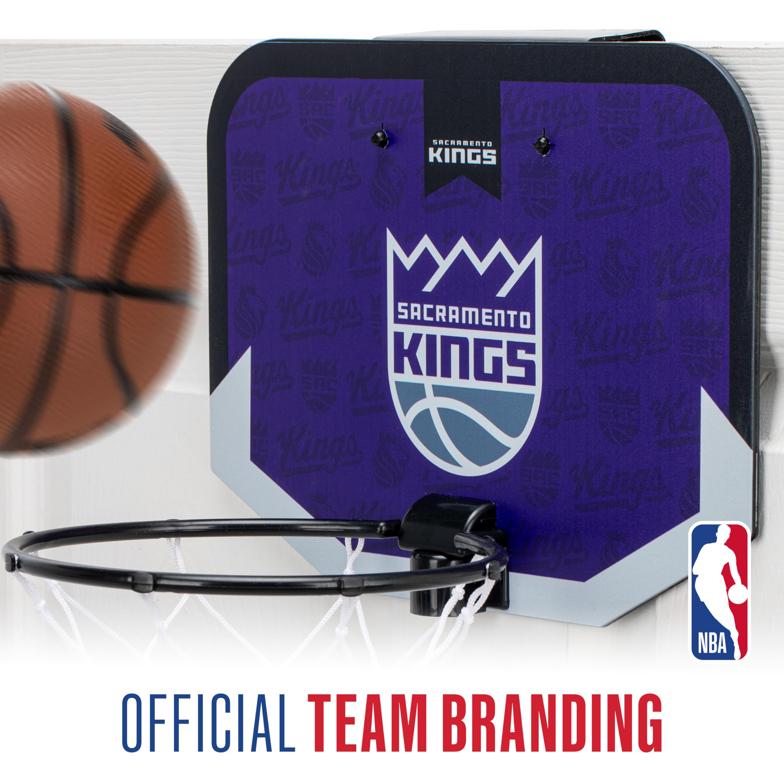 Foto 7 | Minicanasta De Baloncesto Franklin Sports Nba Sacramento Kings - Venta Internacional.