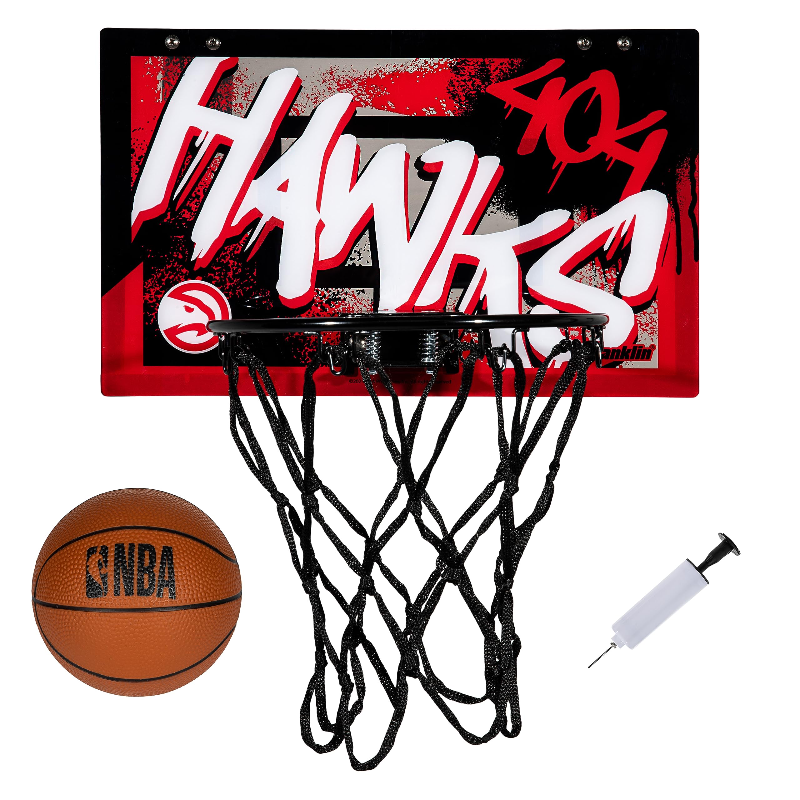 Foto 2 pulgar | Canasta De Baloncesto Franklin Sports Nba Atlanta Hawks Kids - Venta Internacional.