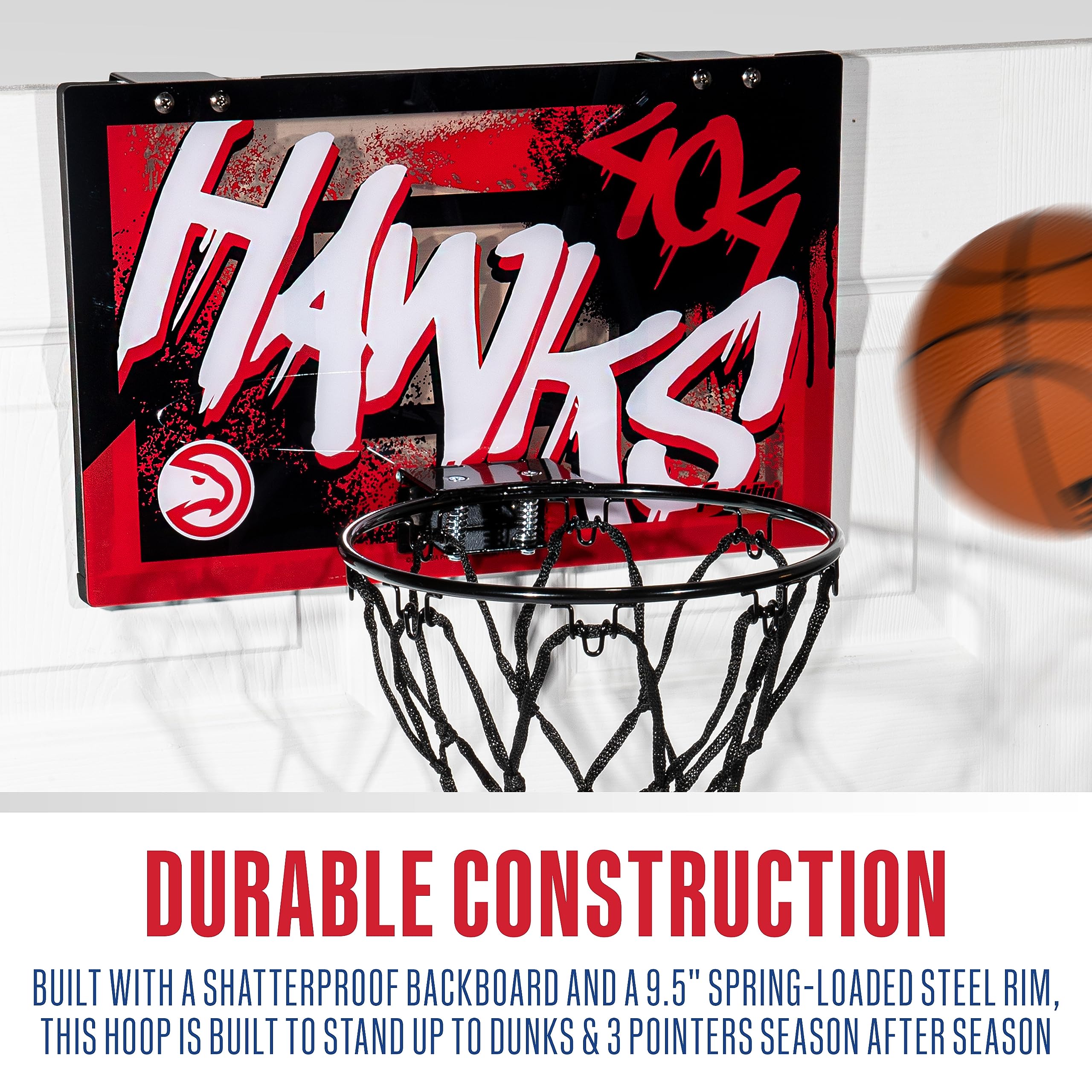 Foto 8 pulgar | Canasta De Baloncesto Franklin Sports Nba Atlanta Hawks Kids - Venta Internacional.