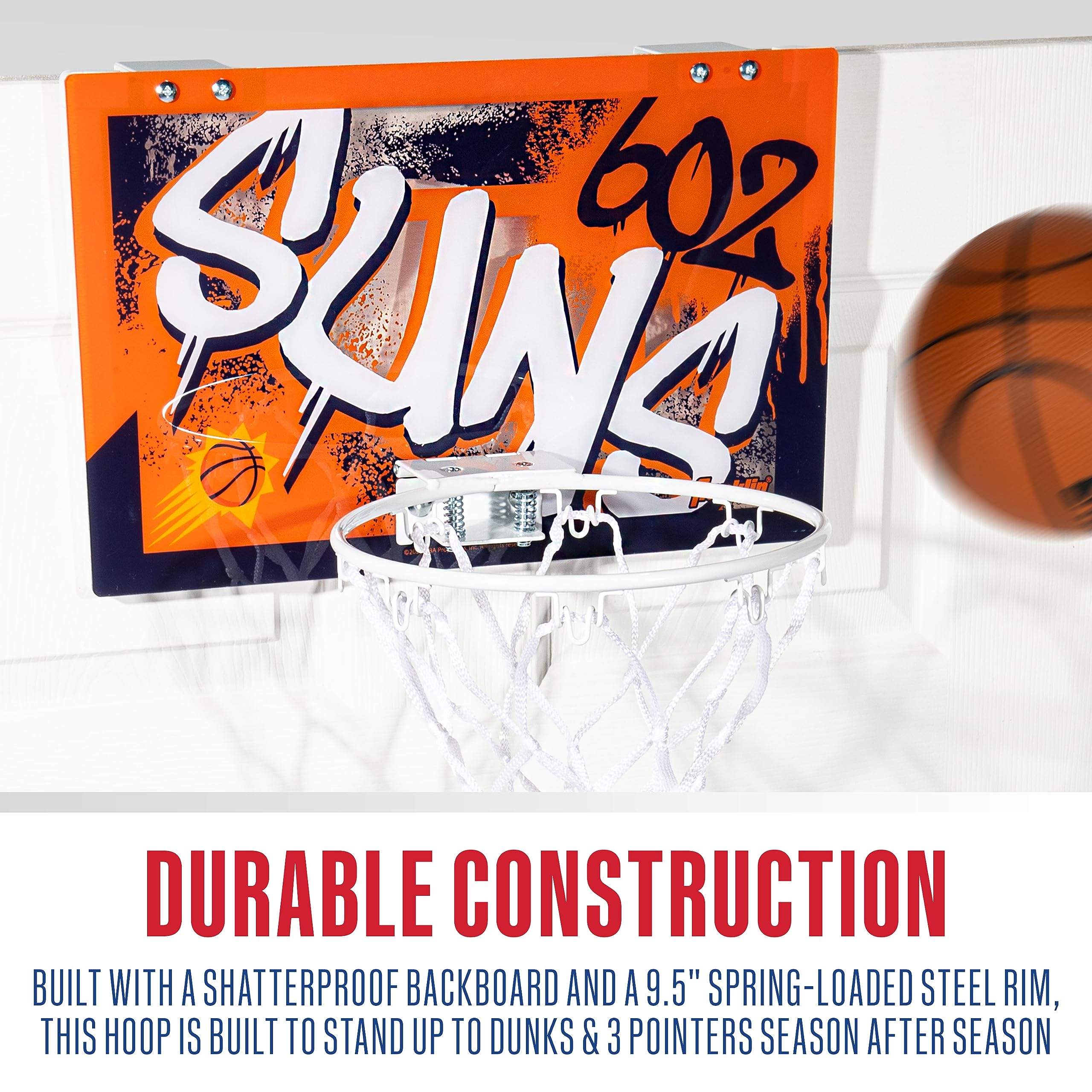 Foto 8 pulgar | Canasta De Baloncesto Franklin Sports Nba Phoenix Suns Kids - Venta Internacional.