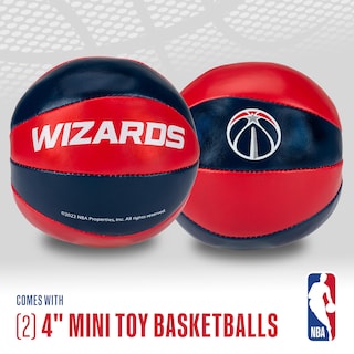 Foto 2 | Balones De Baloncesto De Juguete Franklin Sports Nba Washington Wizards De 4 Pulgadas - Venta Internacional.