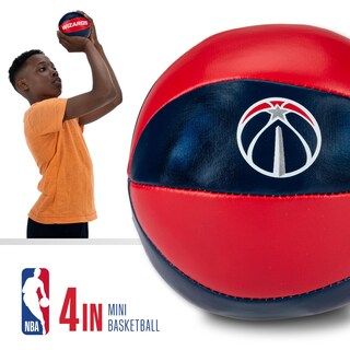 Foto 3 | Balones De Baloncesto De Juguete Franklin Sports Nba Washington Wizards De 4 Pulgadas - Venta Internacional.