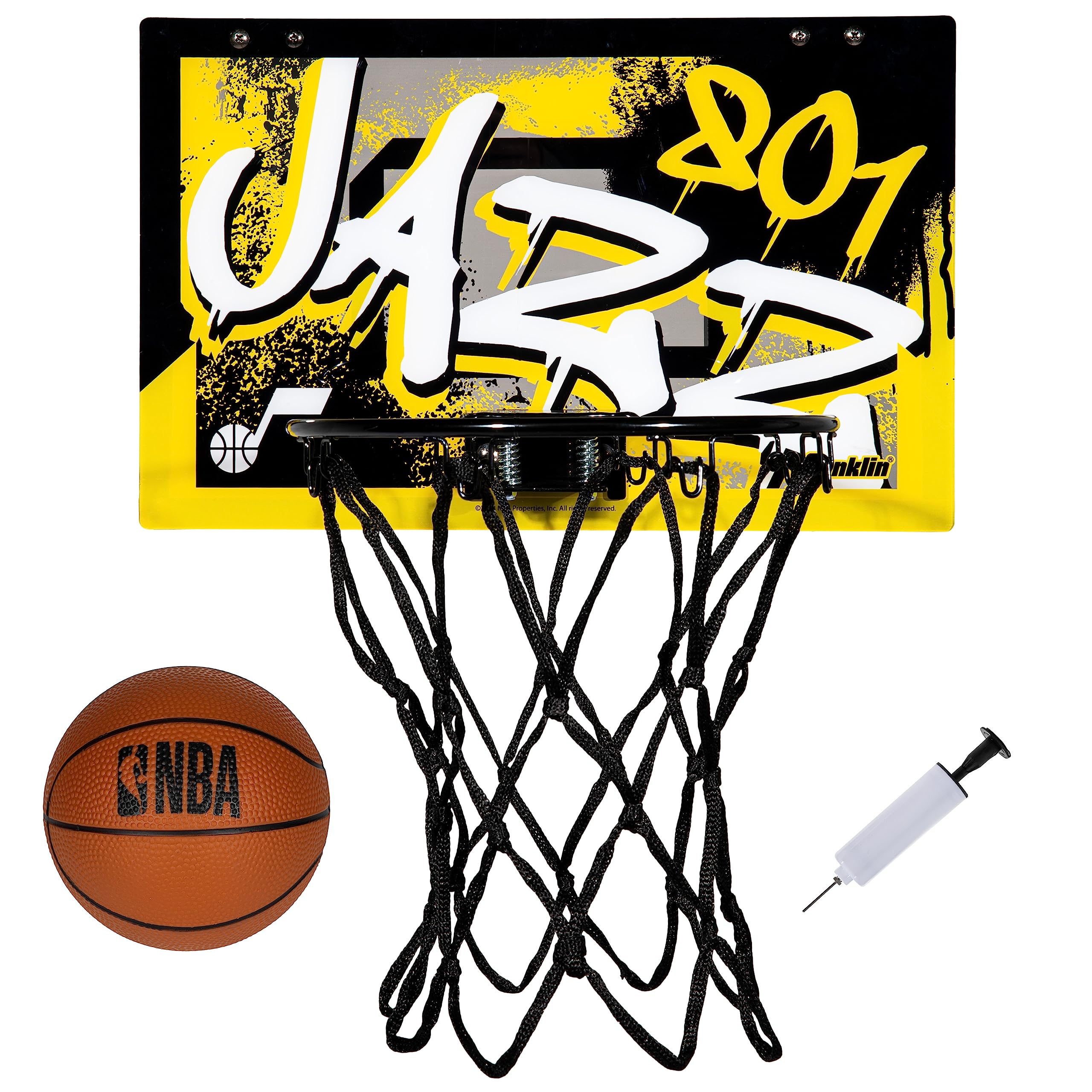 Foto 2 pulgar | Canasta De Baloncesto Franklin Sports Nba Utah Jazz Kids - Venta Internacional.