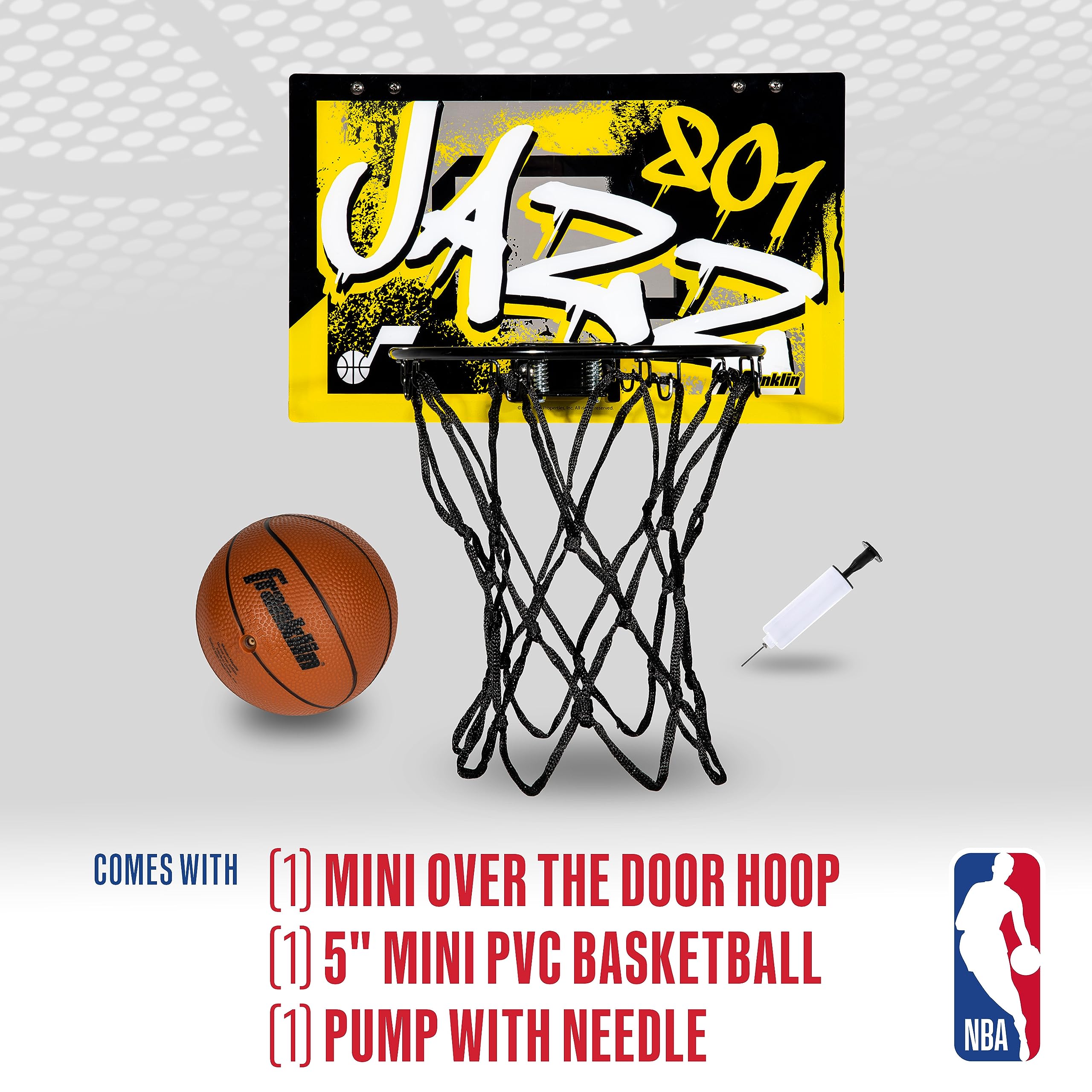 Foto 3 pulgar | Canasta De Baloncesto Franklin Sports Nba Utah Jazz Kids - Venta Internacional.