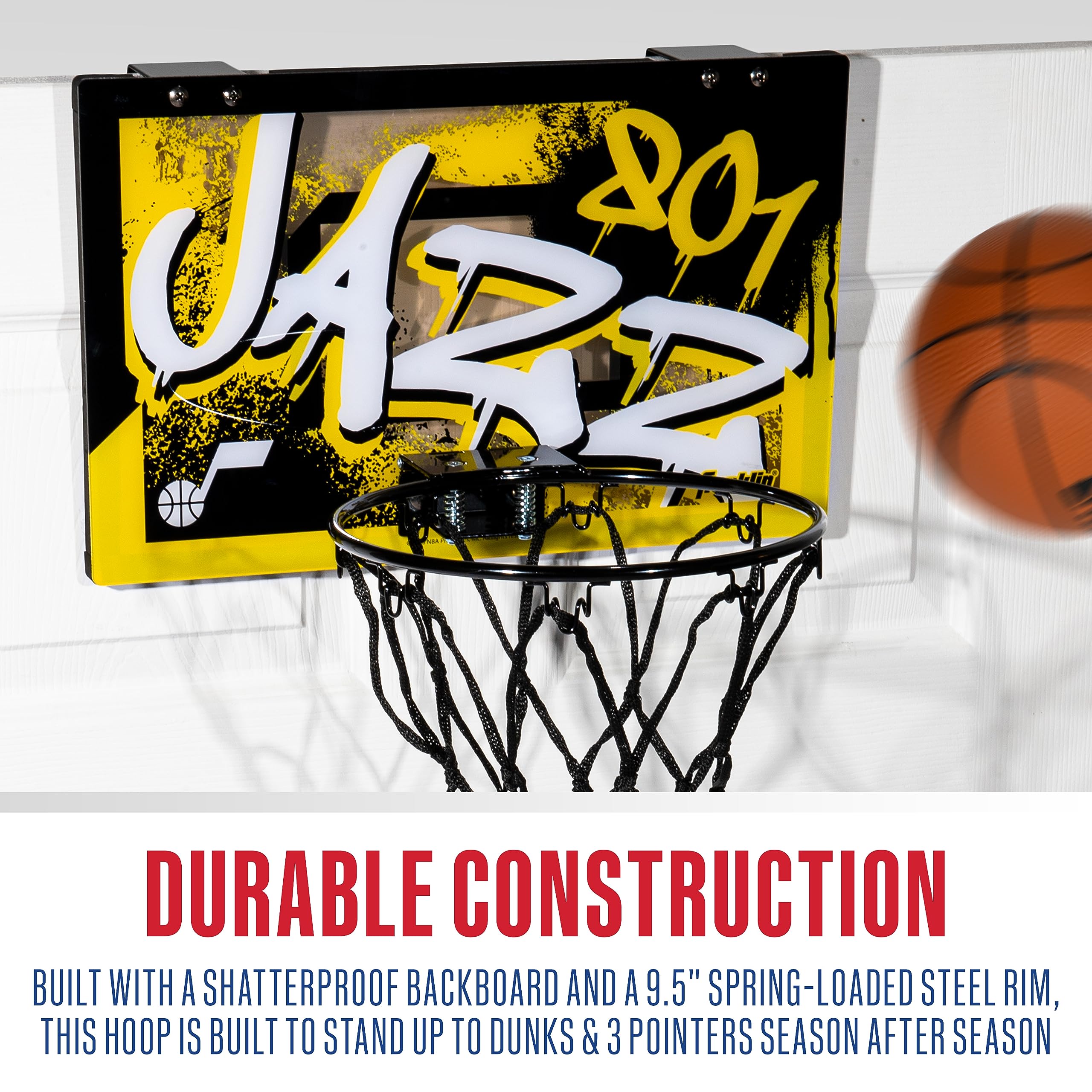 Foto 8 pulgar | Canasta De Baloncesto Franklin Sports Nba Utah Jazz Kids - Venta Internacional.