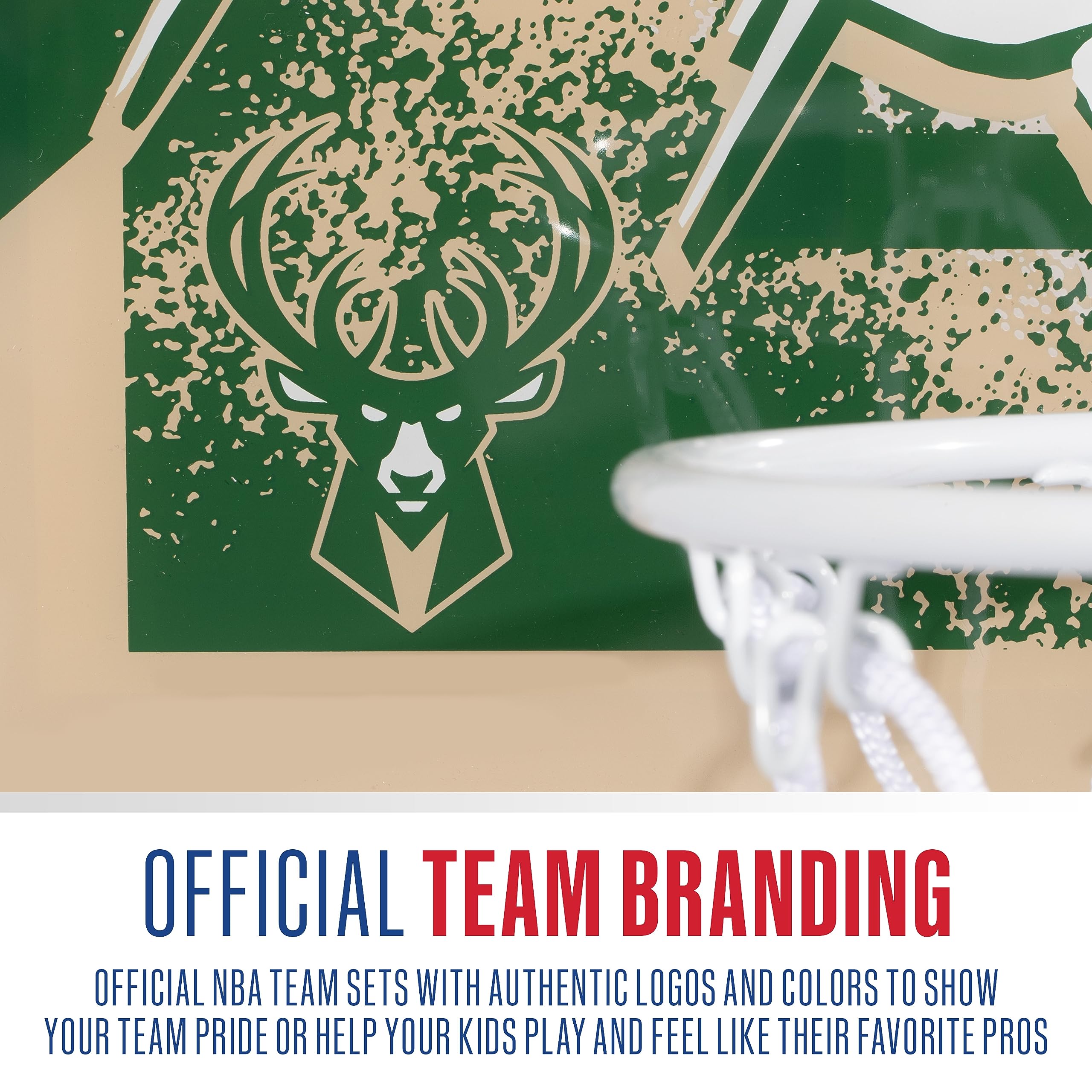 Foto 6 | Canasta De Baloncesto Franklin Sports Nba Milwaukee Bucks Kids - Venta Internacional.