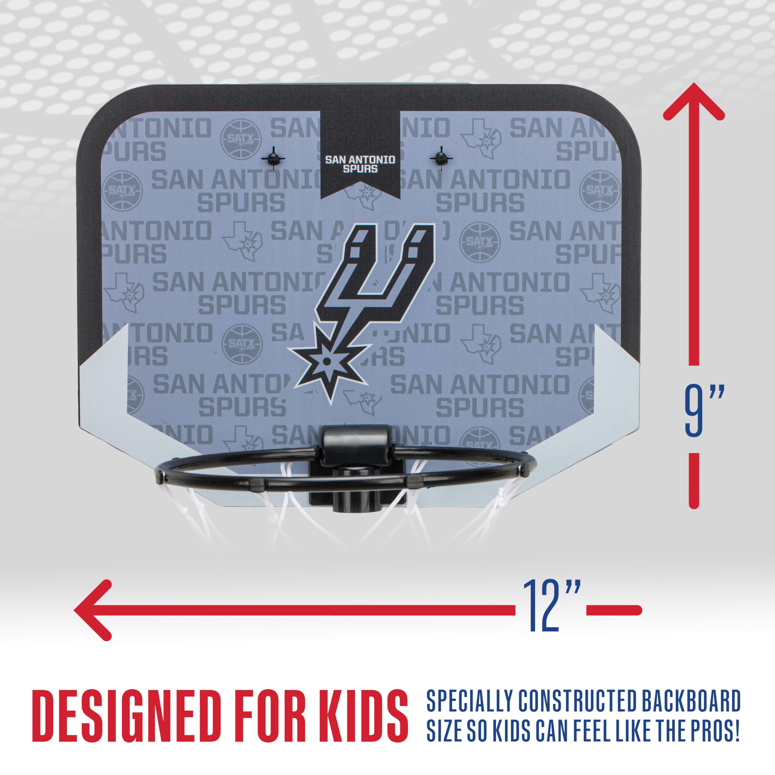 Foto 4 | Minicanasta De Baloncesto Franklin Sports Nba San Antonio Spurs - Venta Internacional.
