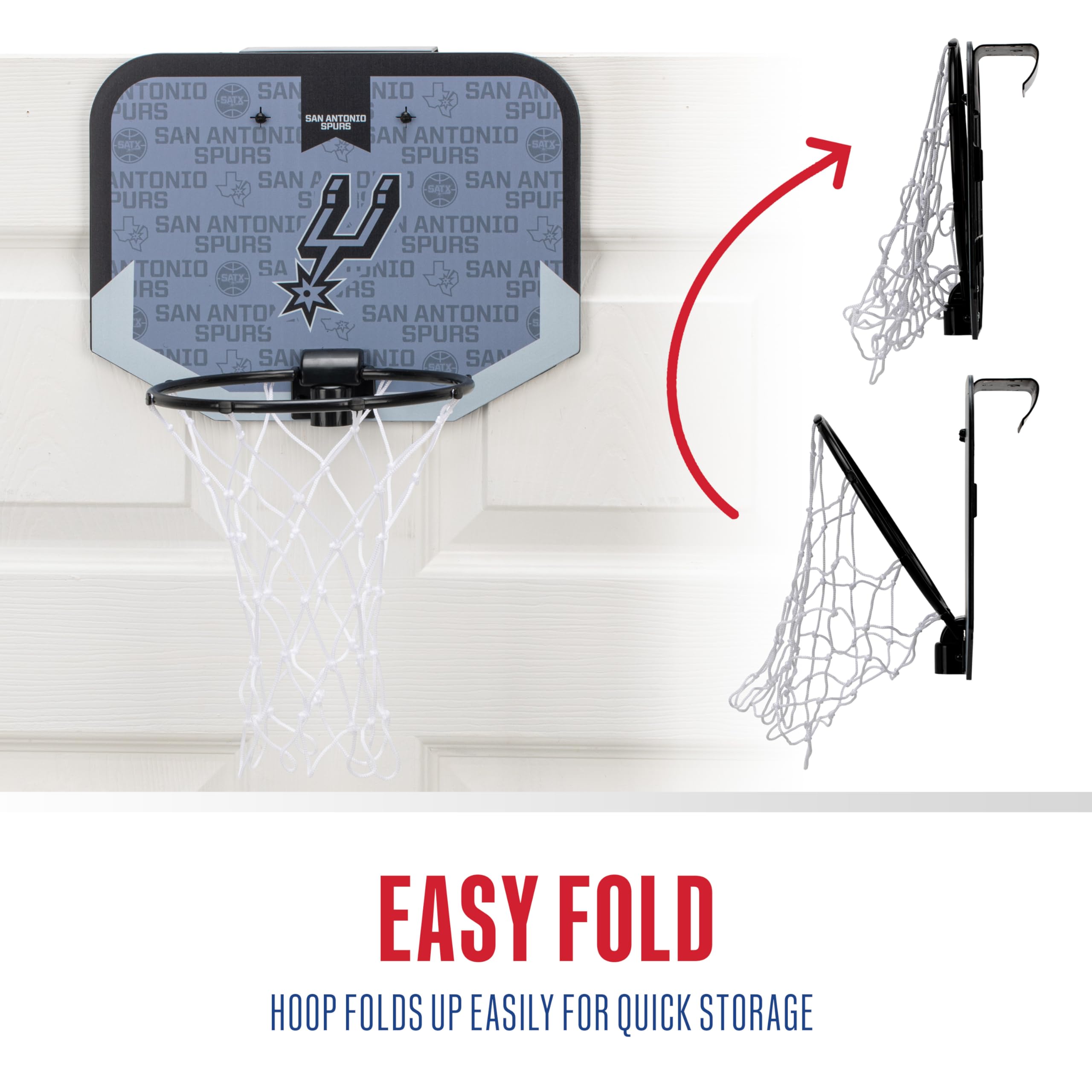 Foto 6 | Minicanasta De Baloncesto Franklin Sports Nba San Antonio Spurs - Venta Internacional.