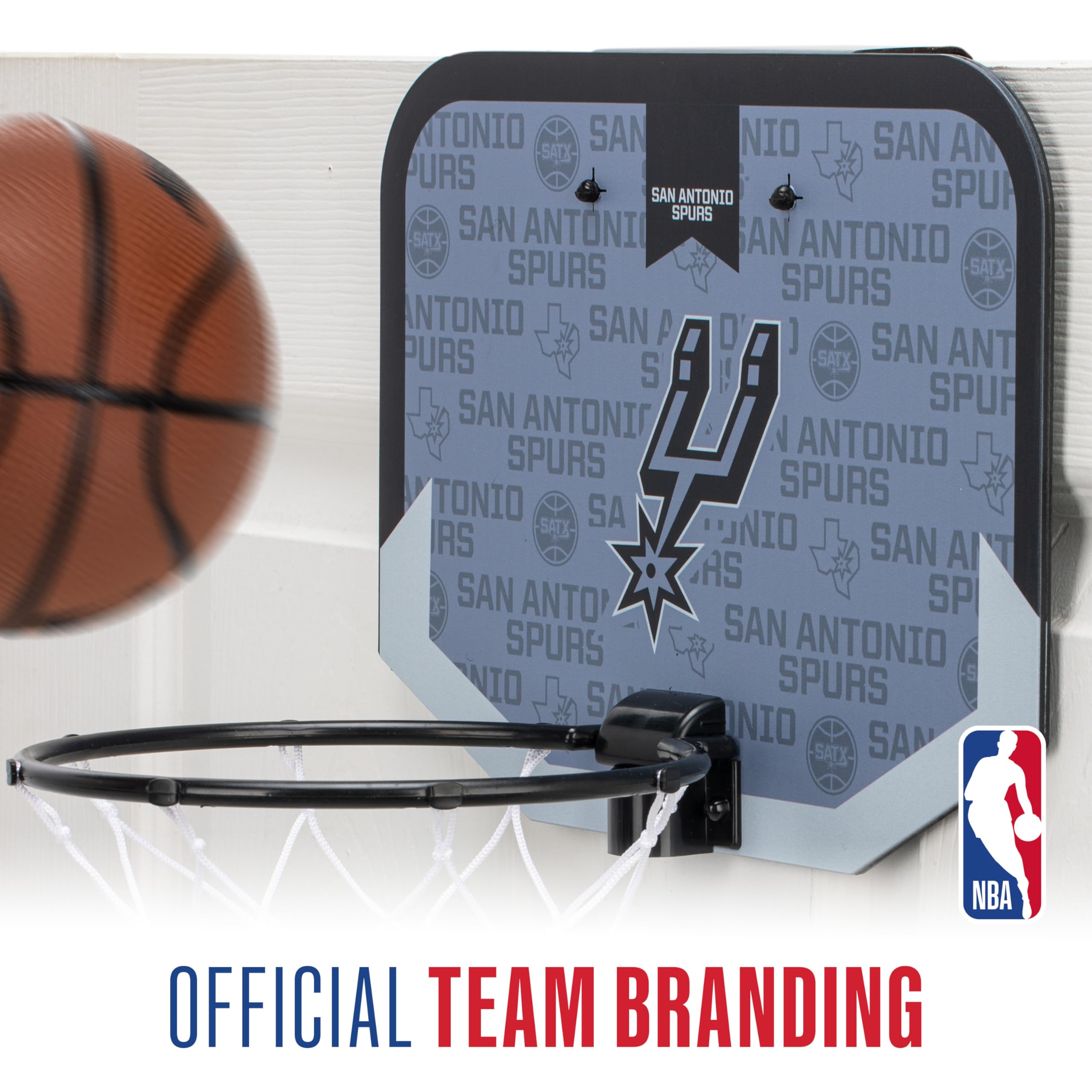 Foto 7 | Minicanasta De Baloncesto Franklin Sports Nba San Antonio Spurs - Venta Internacional.