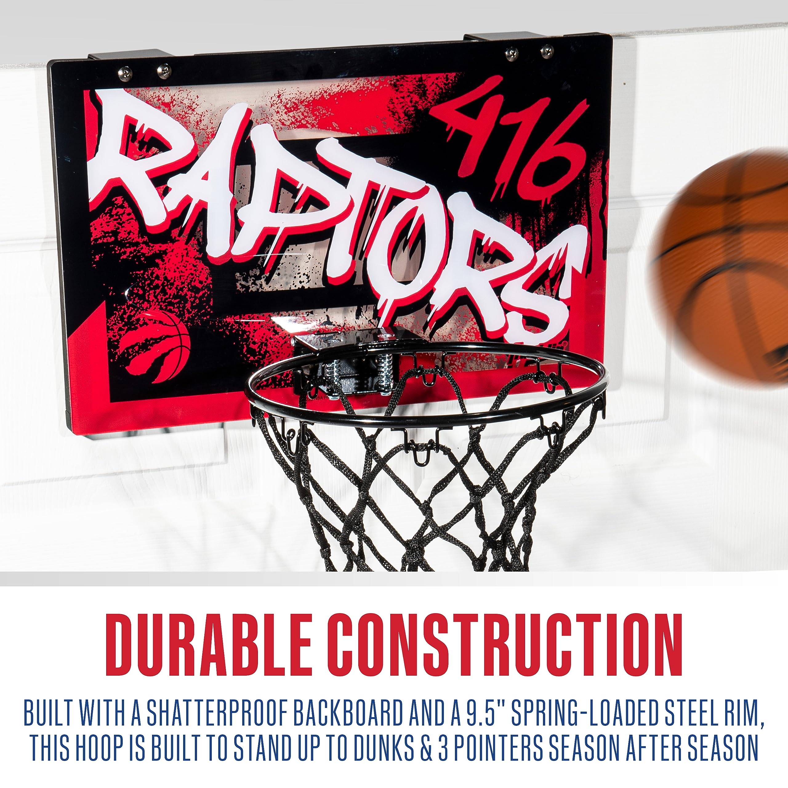 Foto 8 pulgar | Canasta De Baloncesto Franklin Sports Nba Toronto Raptors Kids - Venta Internacional.