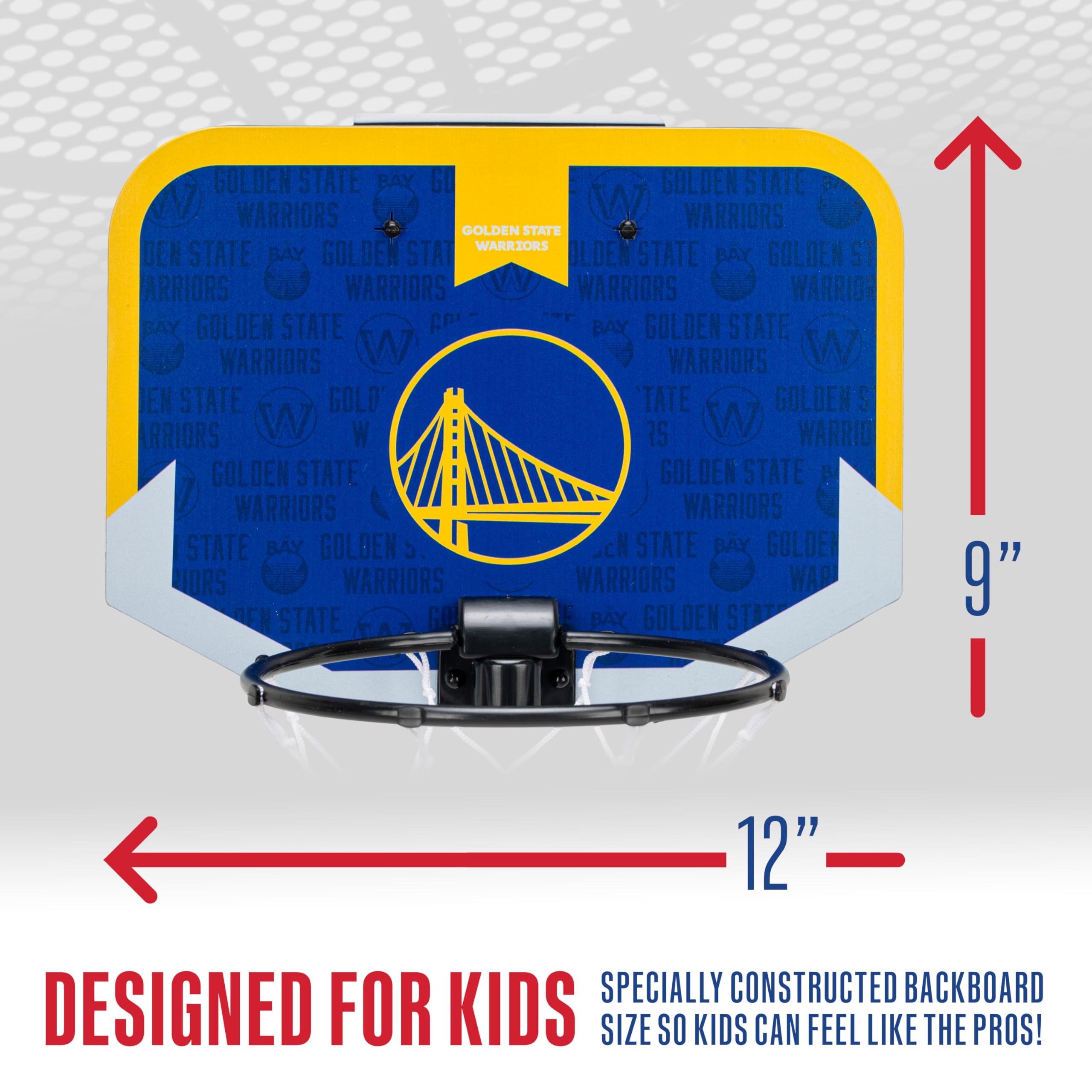 Foto 5 pulgar | Minicanasta De Baloncesto Franklin Sports Nba Golden State Warriors - Venta Internacional.