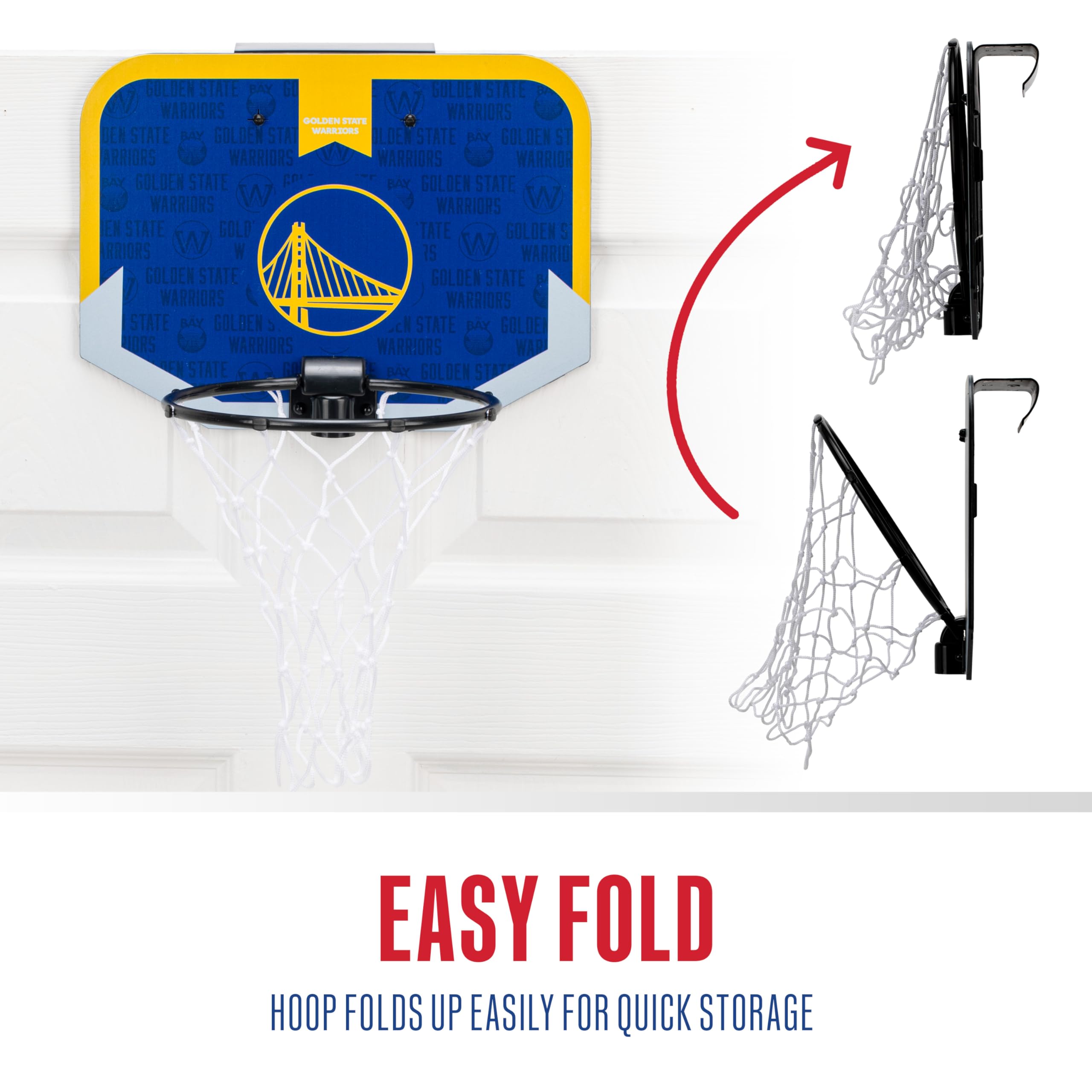 Foto 7 pulgar | Minicanasta De Baloncesto Franklin Sports Nba Golden State Warriors - Venta Internacional.