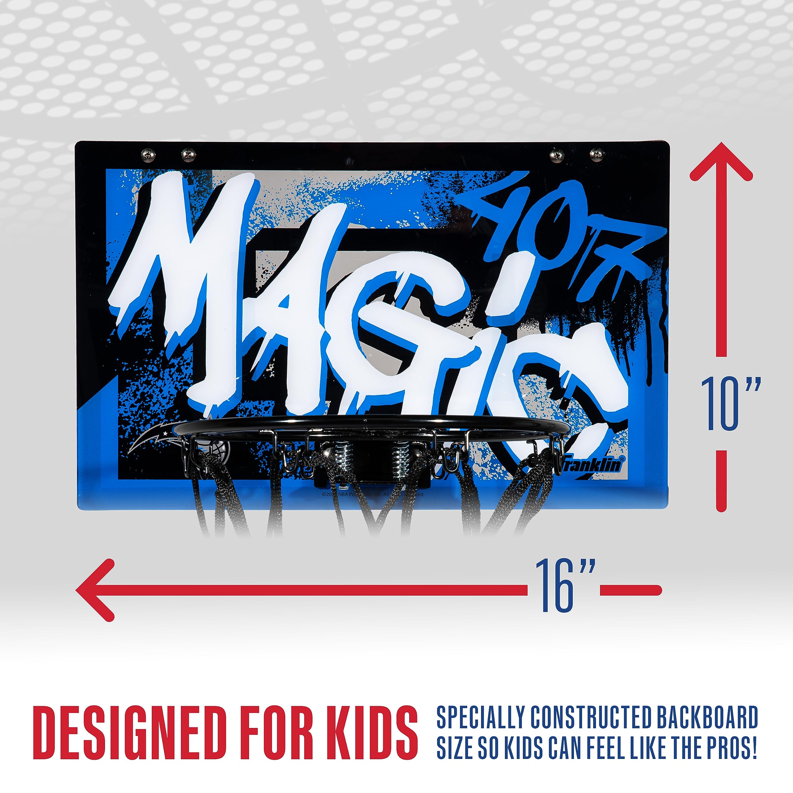 Foto 4 | Canasta De Baloncesto Franklin Sports Nba Orlando Magic Kids - Venta Internacional.
