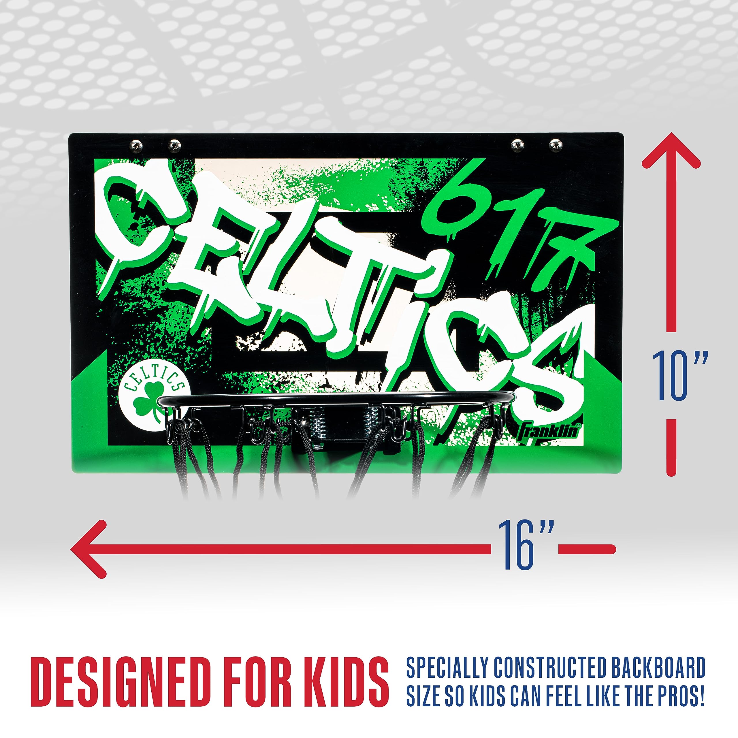 Foto 5 pulgar | Canasta De Baloncesto Franklin Sports Nba Over The Door Kids - Venta Internacional.