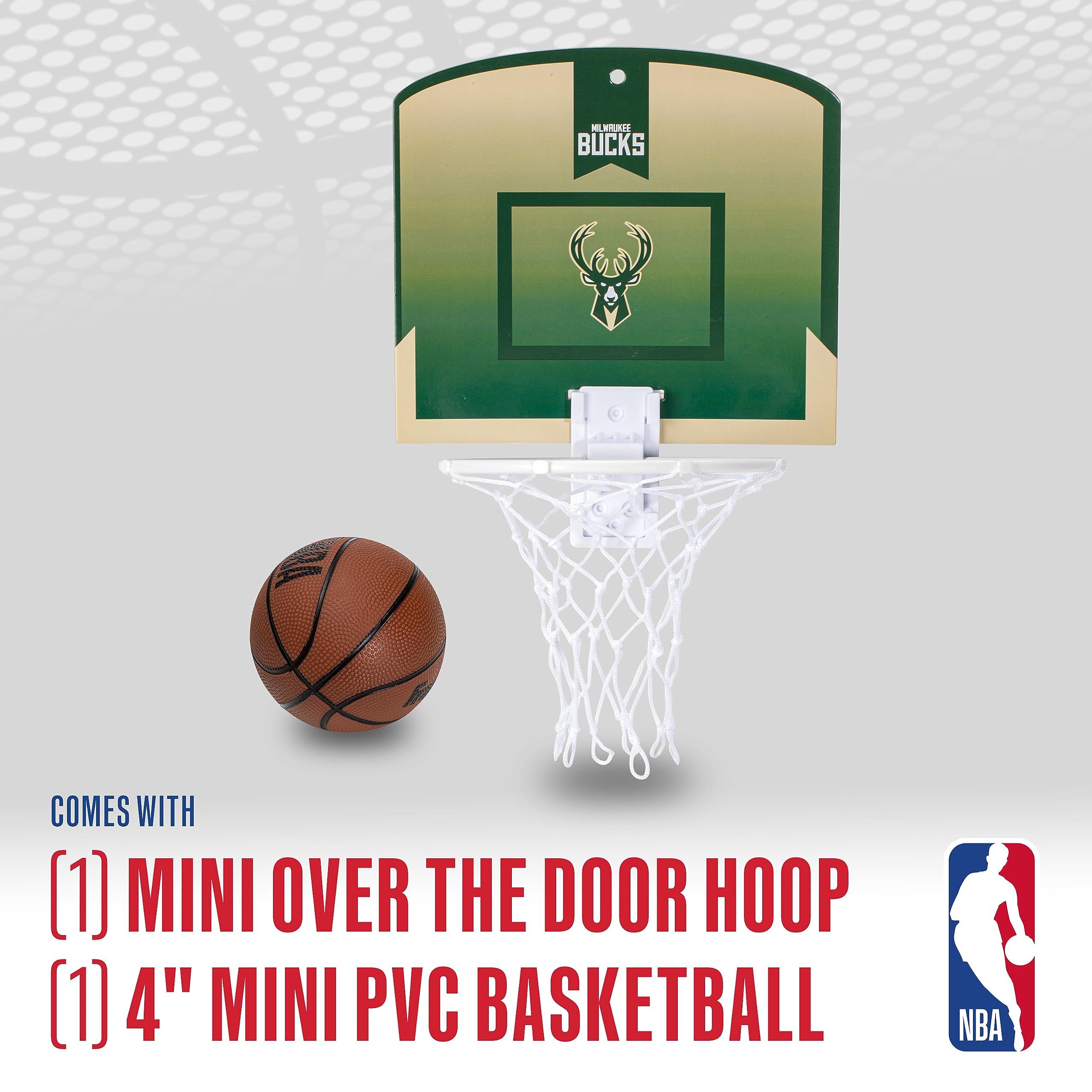 Foto 3 pulgar | Miniaro De Baloncesto Franklin Sports Nba Milwaukee Bucks - Venta Internacional.