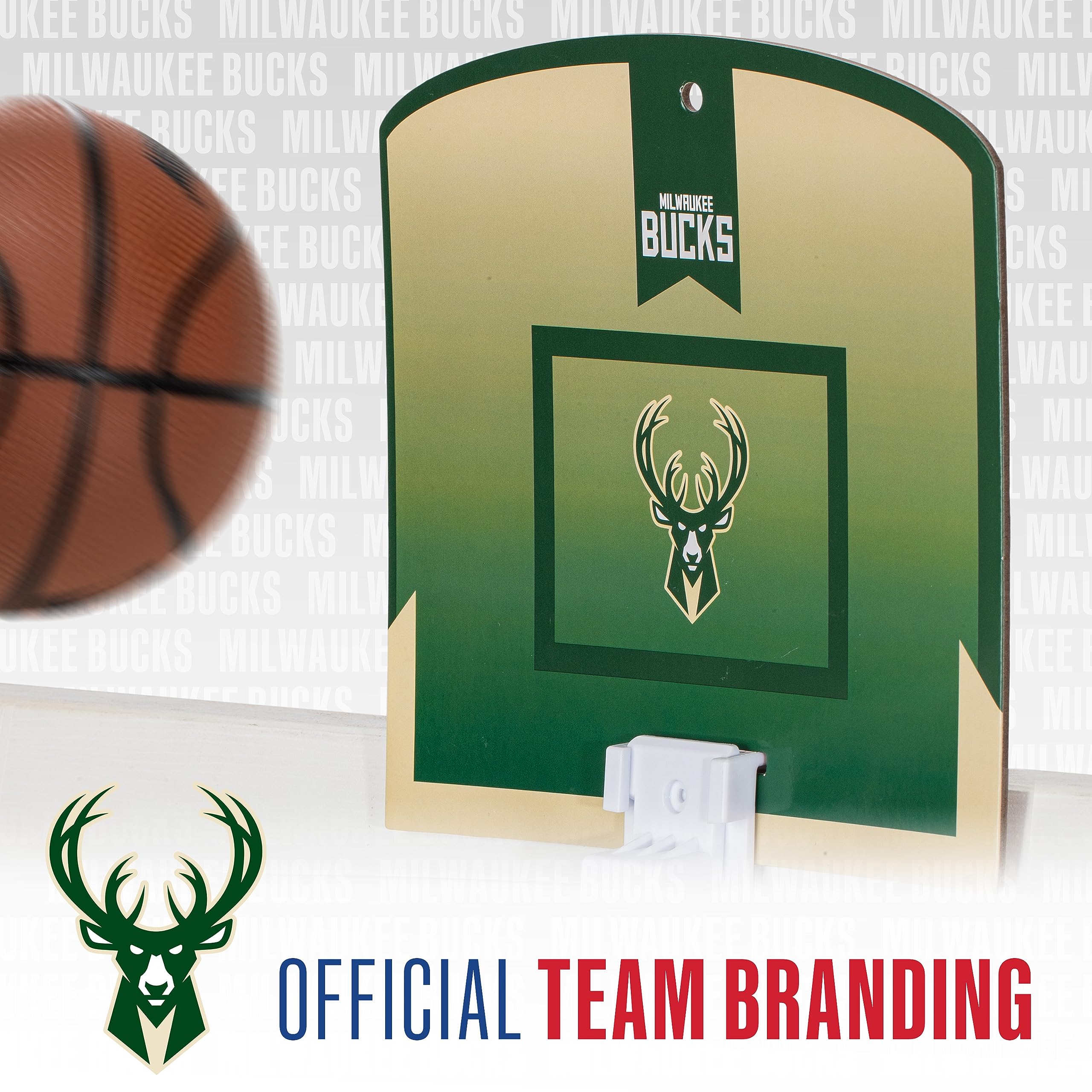 Foto 7 pulgar | Miniaro De Baloncesto Franklin Sports Nba Milwaukee Bucks - Venta Internacional.