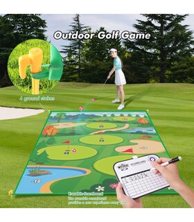 Foto 2 | Juego De Golf Para Niños Con Tapete Para Interiores Con Pelotas Verde
