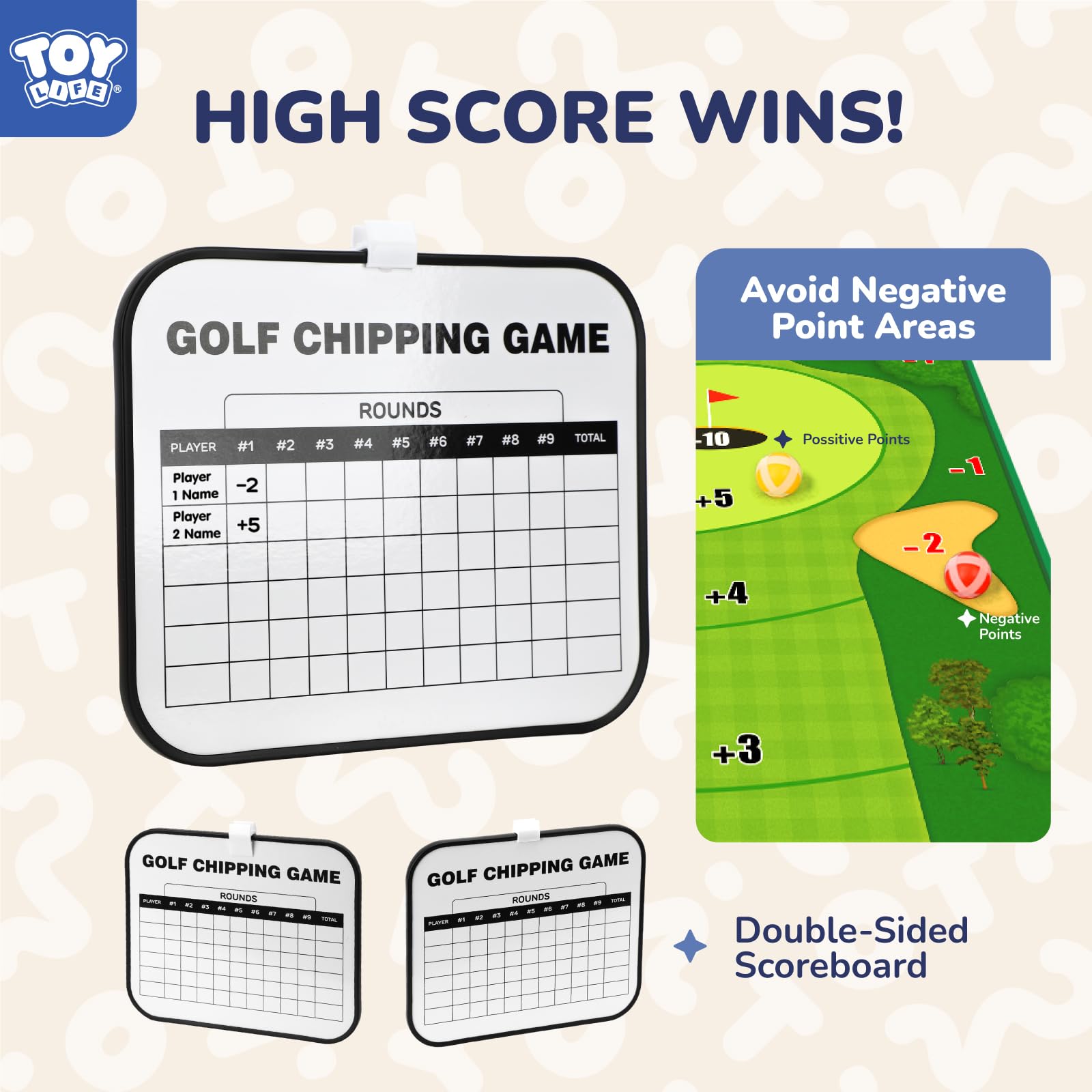 Foto 6 pulgar | Alfombrillas De Práctica De Golf Toy Life Para Toda La Familia Con 20 Pelotas - Venta Internacional.