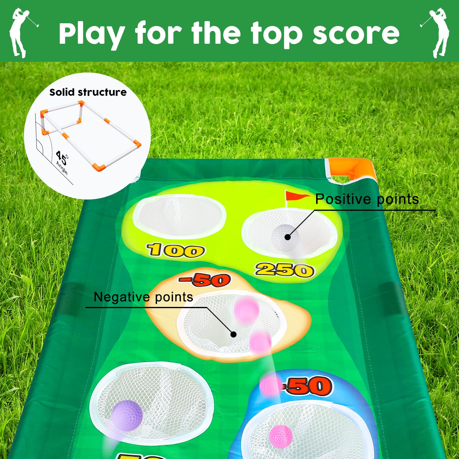 Foto 5 pulgar | Juego De Palos De Golf Toy Life Kids De 3 A 5 Años Con Target Game De Plástico - Venta Internacional.
