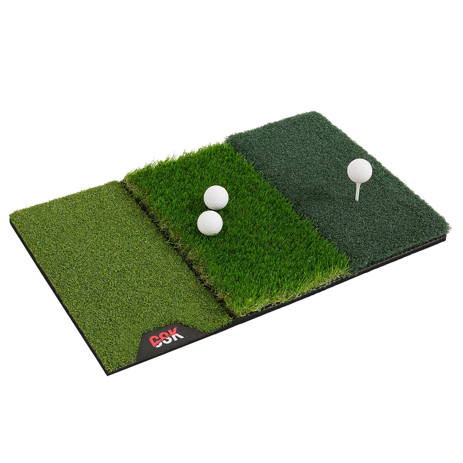 Alfombrilla De Golf Gsk Tri Grass De 15 X 25 Cm, Plegable, Con Tiro De Salida - Venta Internacional. $1,306