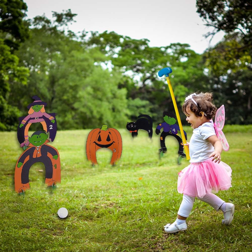 Foto 2 | Set De Minigolf Fun Express Halloween Con Palos Y Pelotas - Venta Internacional.
