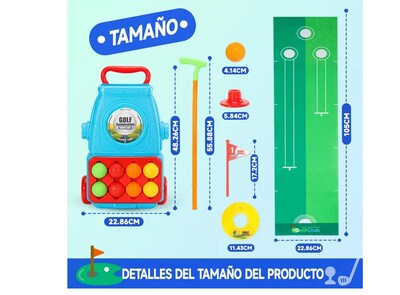Foto 3 | Juego De Palos De Golf Para Niños, Mini Juguete Deportivo